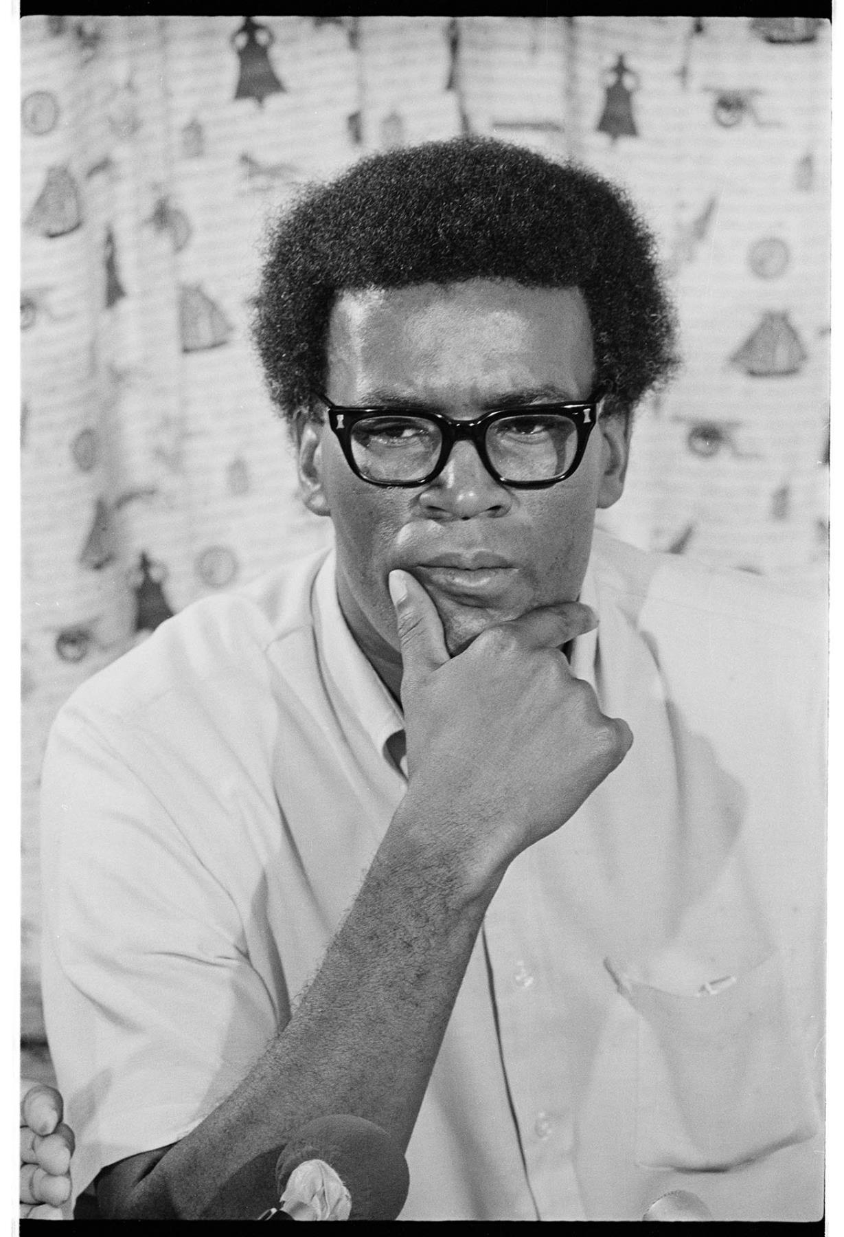 Image of United Black Front president Dave Mills, Seattle, July 1969