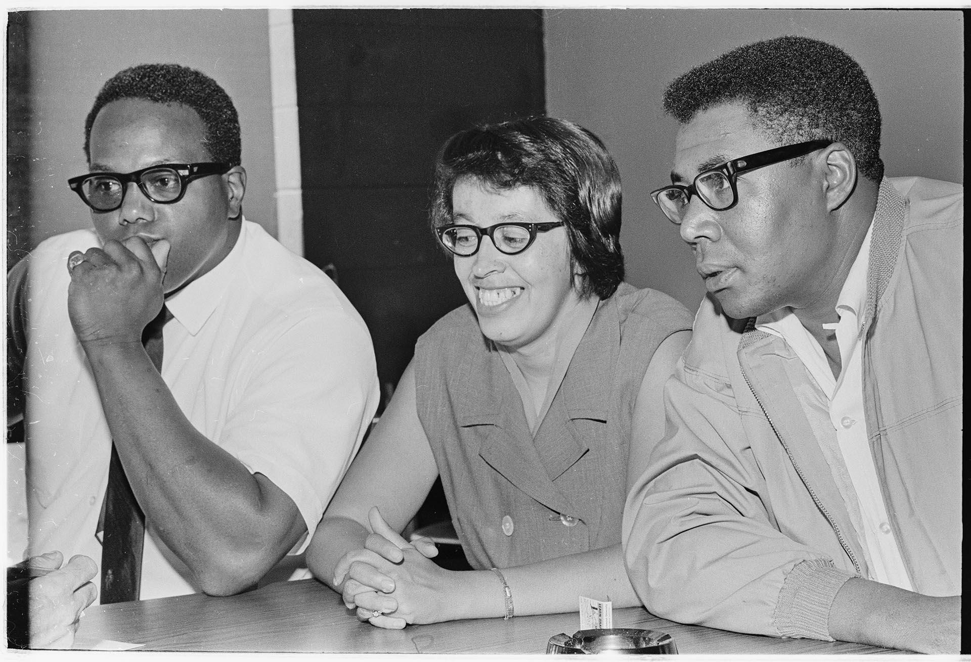 Image of Leaders of Negro Voter's League, Seattle, August 6, 1968