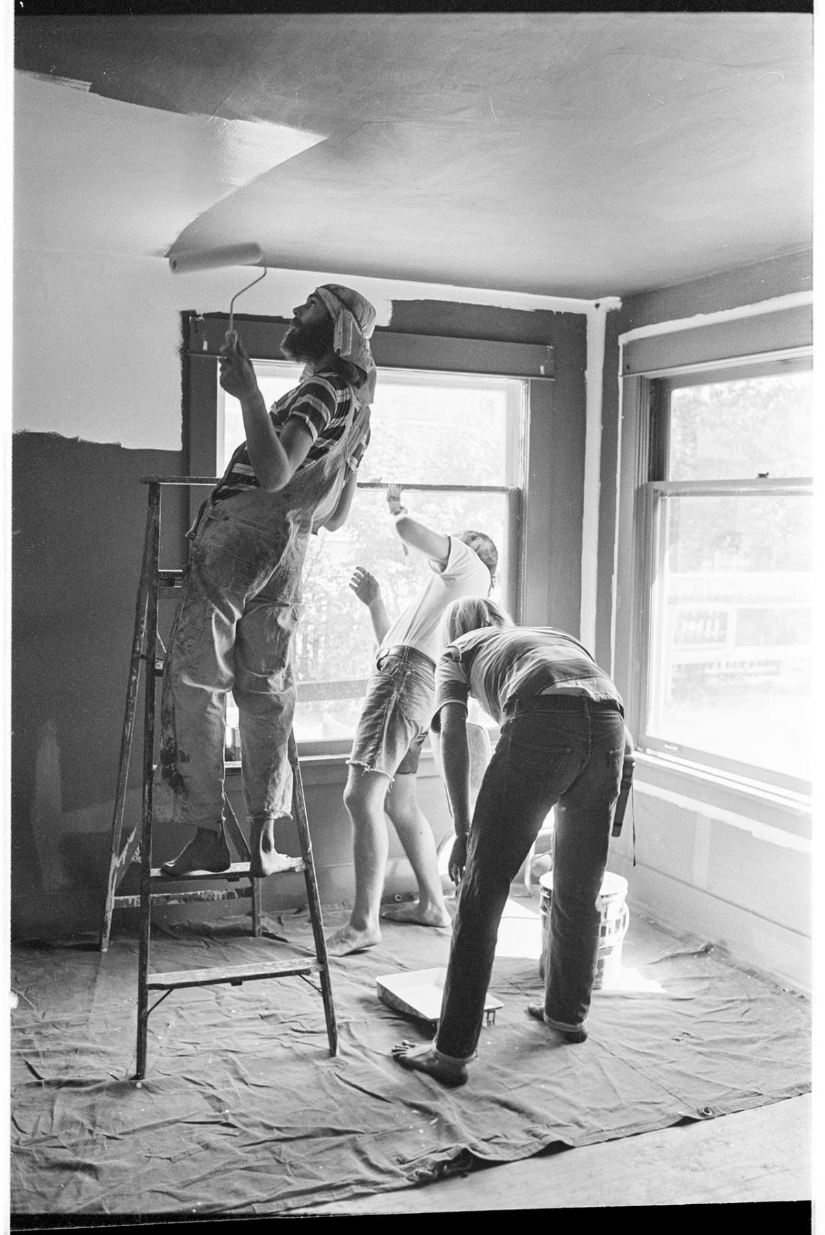 Image of Members of the Love Israel Family renovating a house, Seattle, August 1971