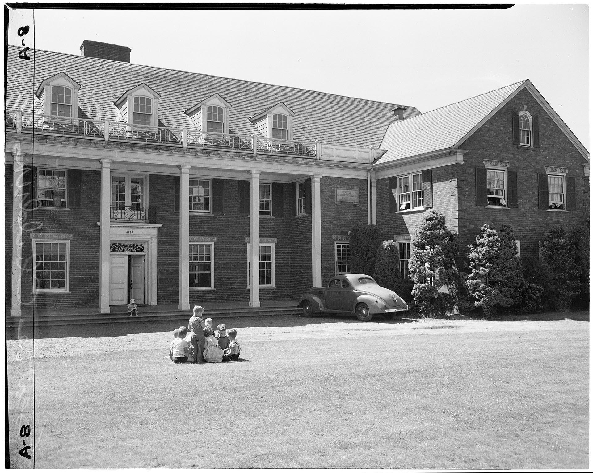 Image of Children playing outside at Seattle Children's Home, July 8, 1944
