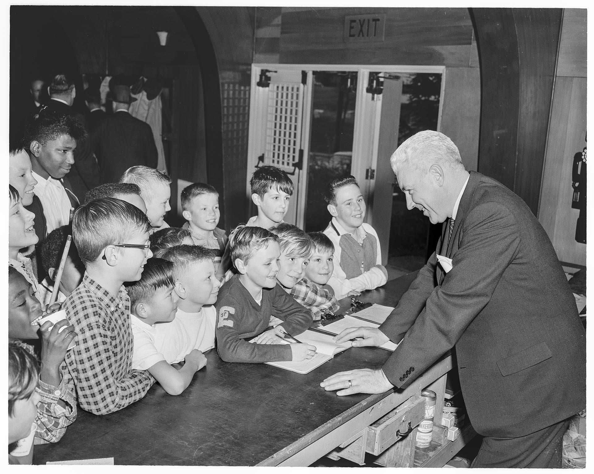 Image of Boys joining Holly Park Boys Club, Seattle, March 13, 1960