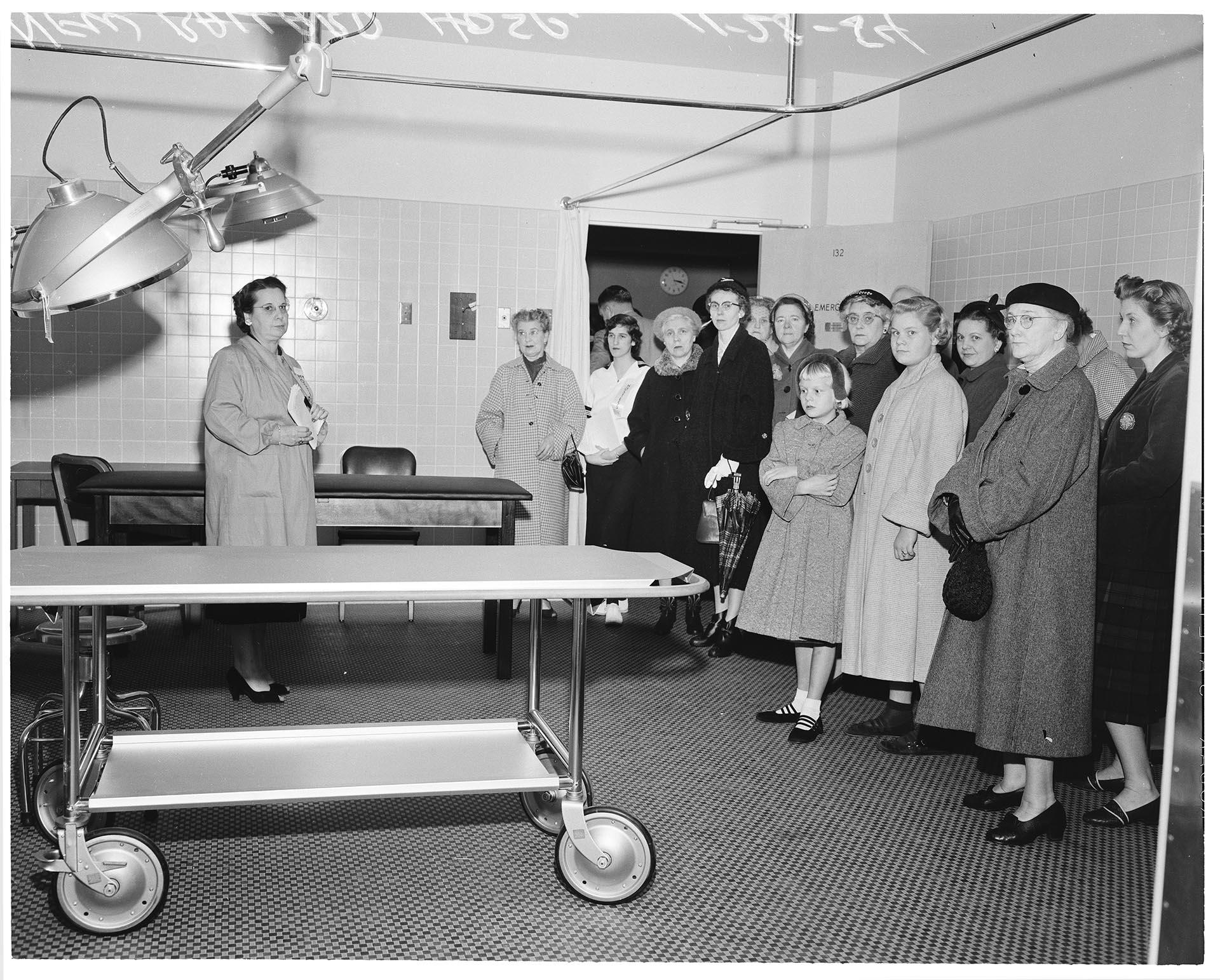 Image of Visitors tour new Ballard General Hospital, Seattle, November 28, 1954