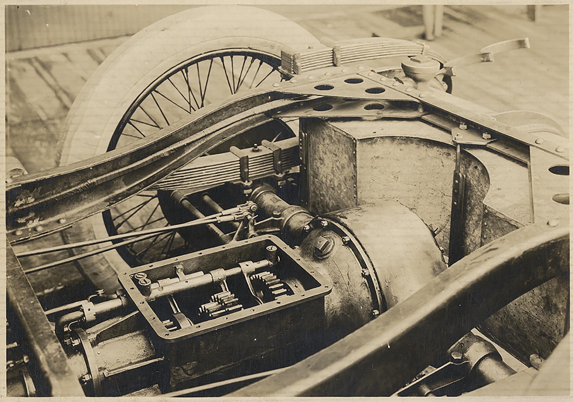 Image of Engine of Ajax Motor Car, Seattle, 1914