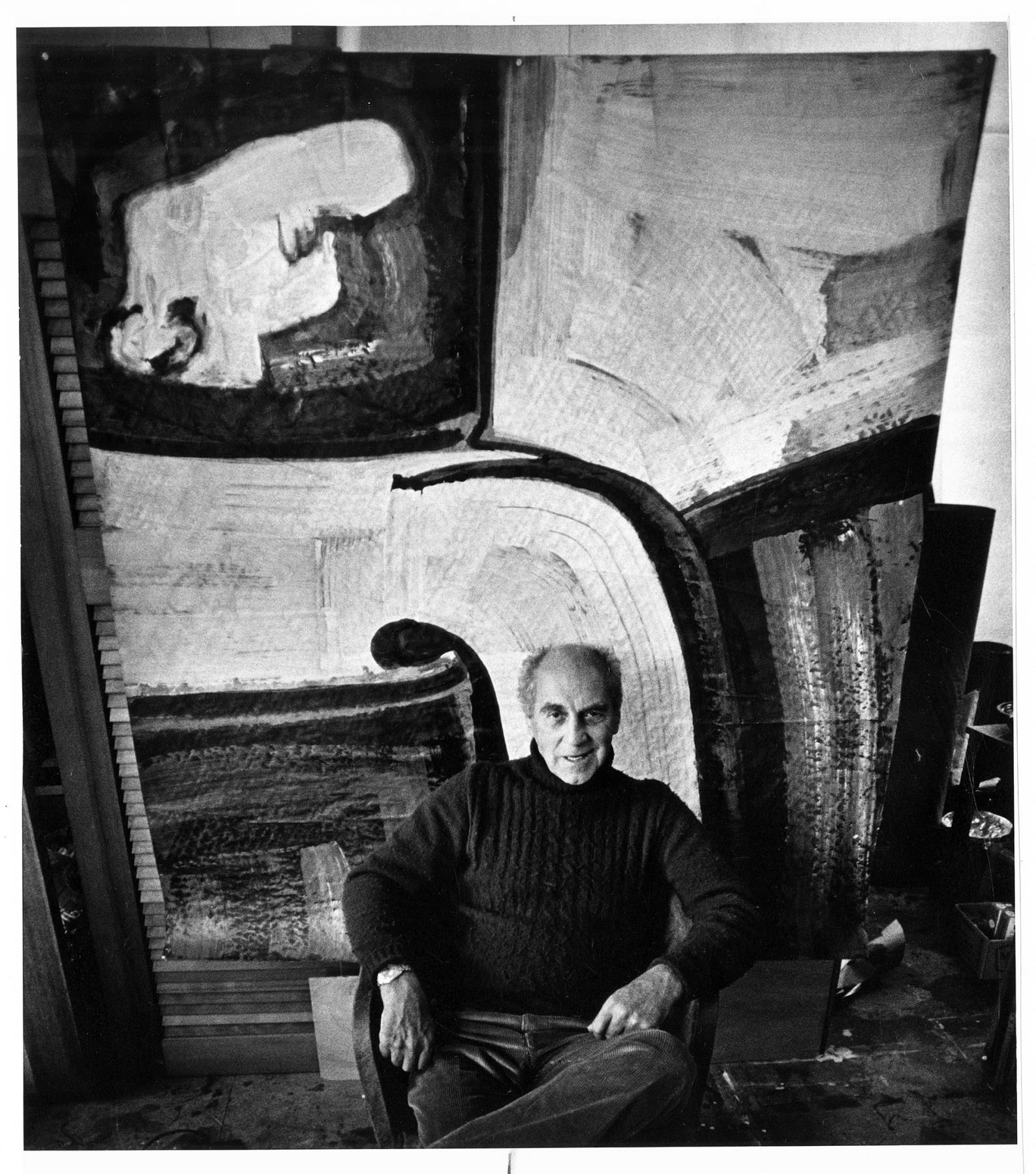 Image of Guy Anderson in his studio, LaConner, September 19, 1980