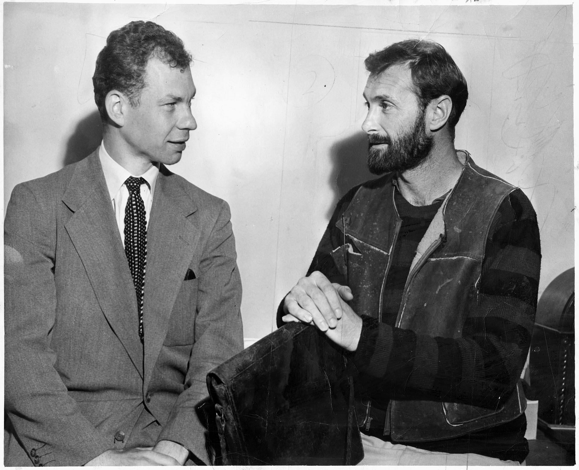 Image of Merce Cunningham and Morris Graves, Seattle, August 28, 1950