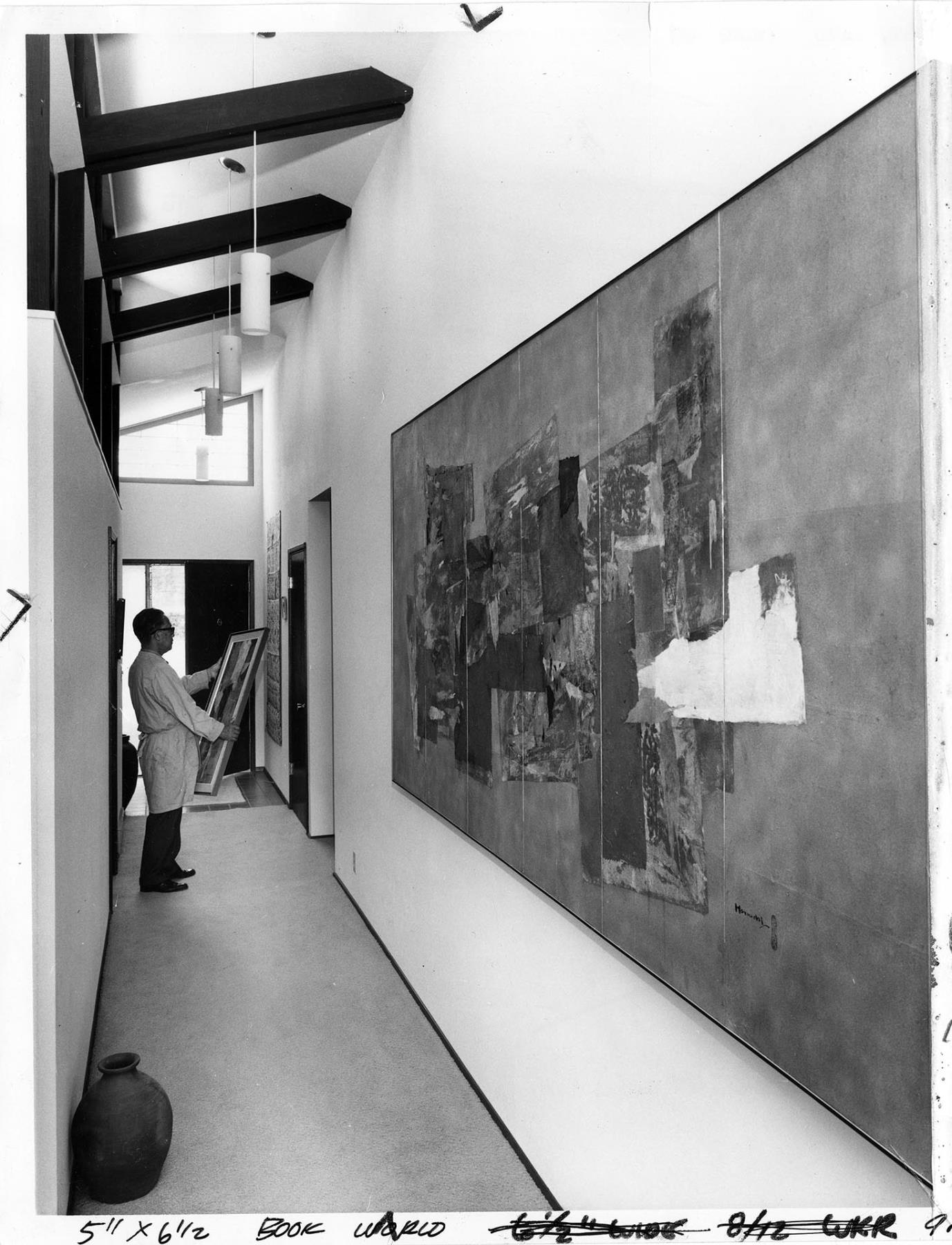 Image of Paul Horiuchi at home, Seattle, August 12, 1967