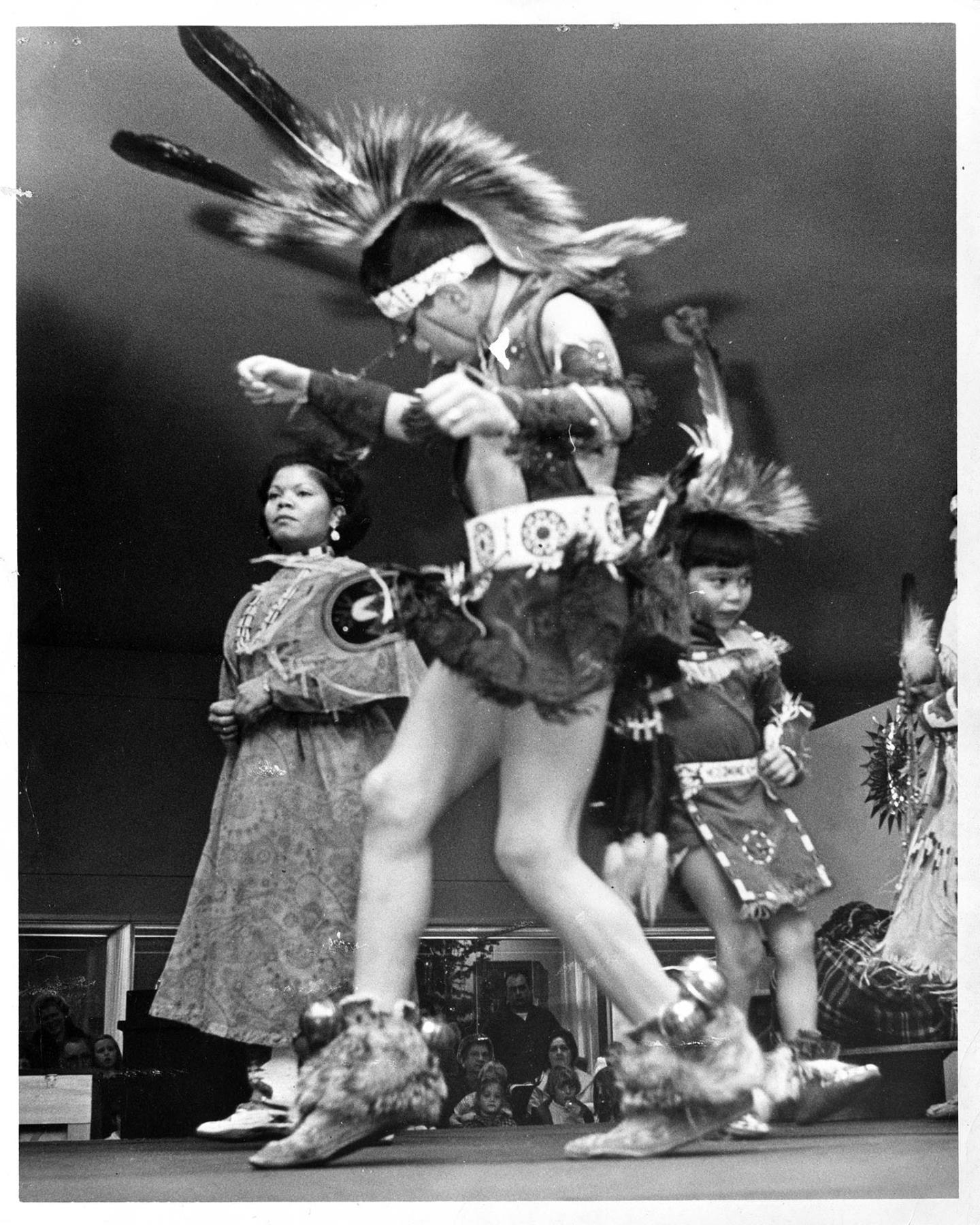 Image of Performers dancing during Christmas Around the World, Seattle, December 1, 1968