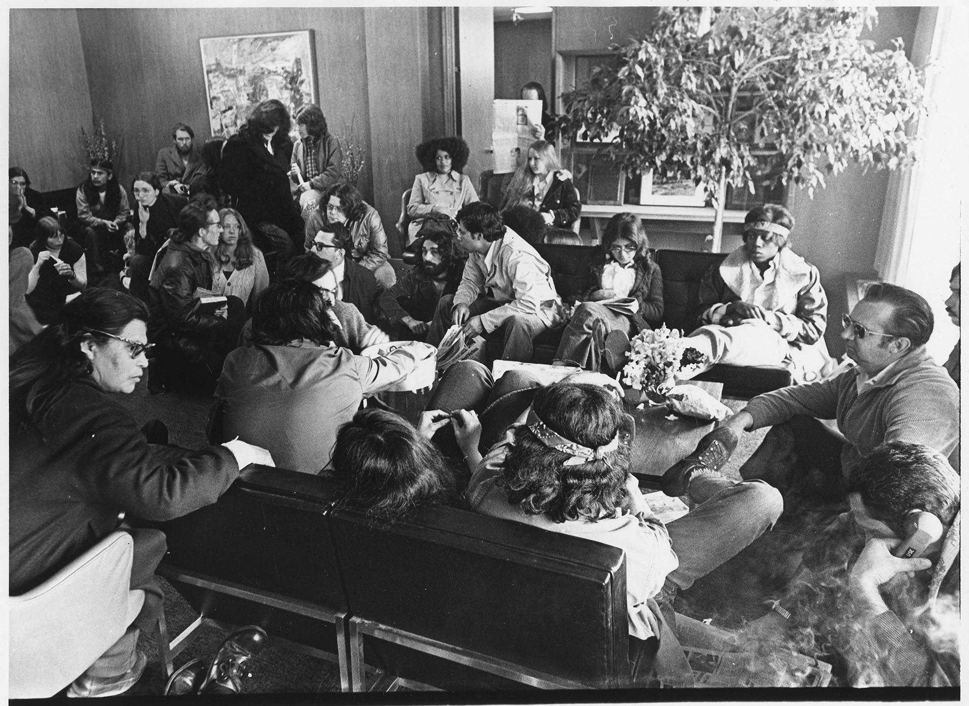 Image of Sit-in at Mayor's office, April 5, 1973