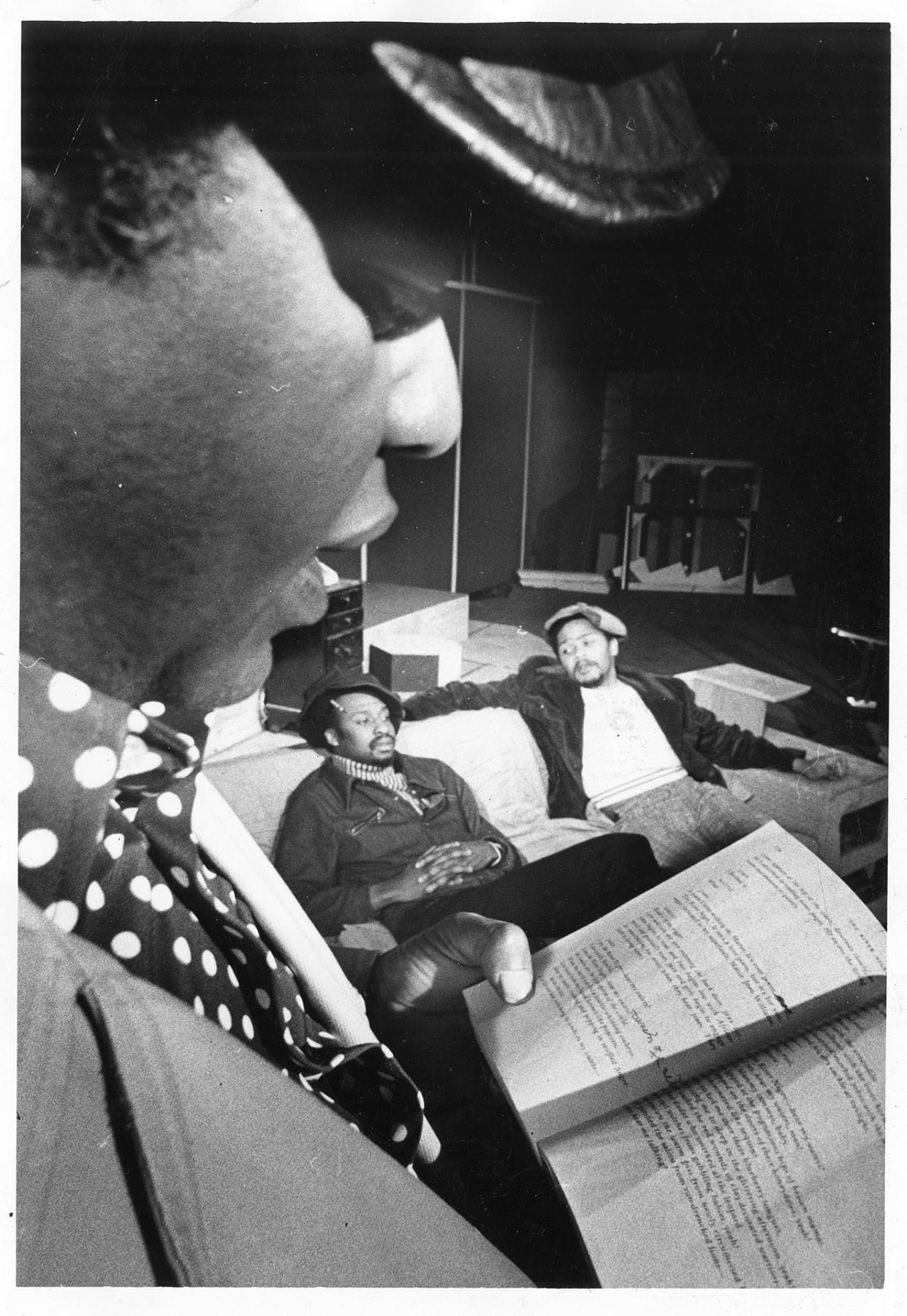 Image of Black Arts/West actors rehearsing 