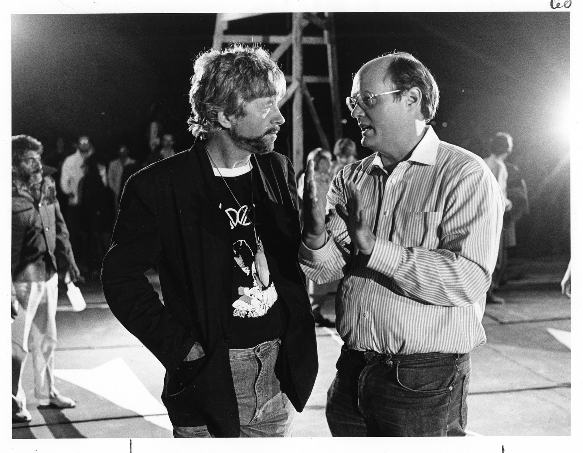 Image of Tom Robbins and Karl Krogstad, Seattle, June 27, 1985