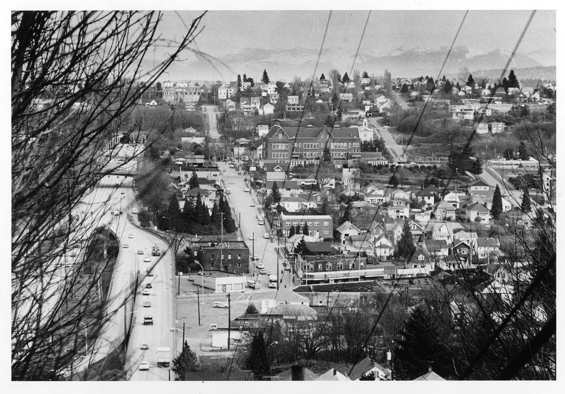 Image of View of Atlantic Street neighborhood, Seattle, 1983