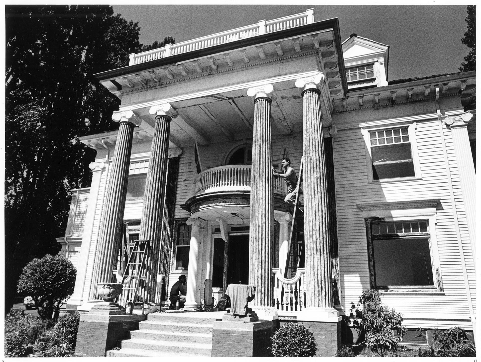Image of Renovation of the Ballard Mansion, Seattle, September 11, 1986