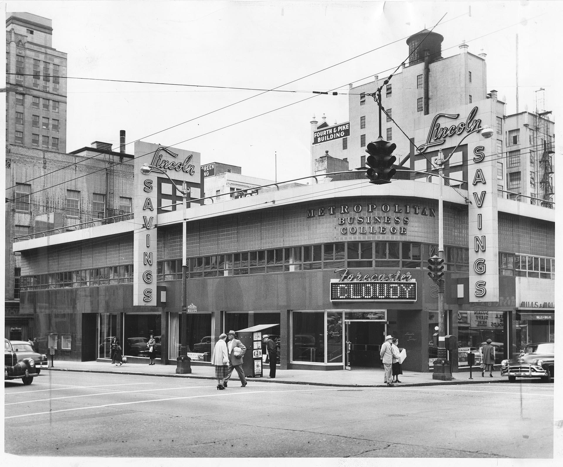 Image of Lincoln First Federal Bank, Seattle, September 19, 1954
