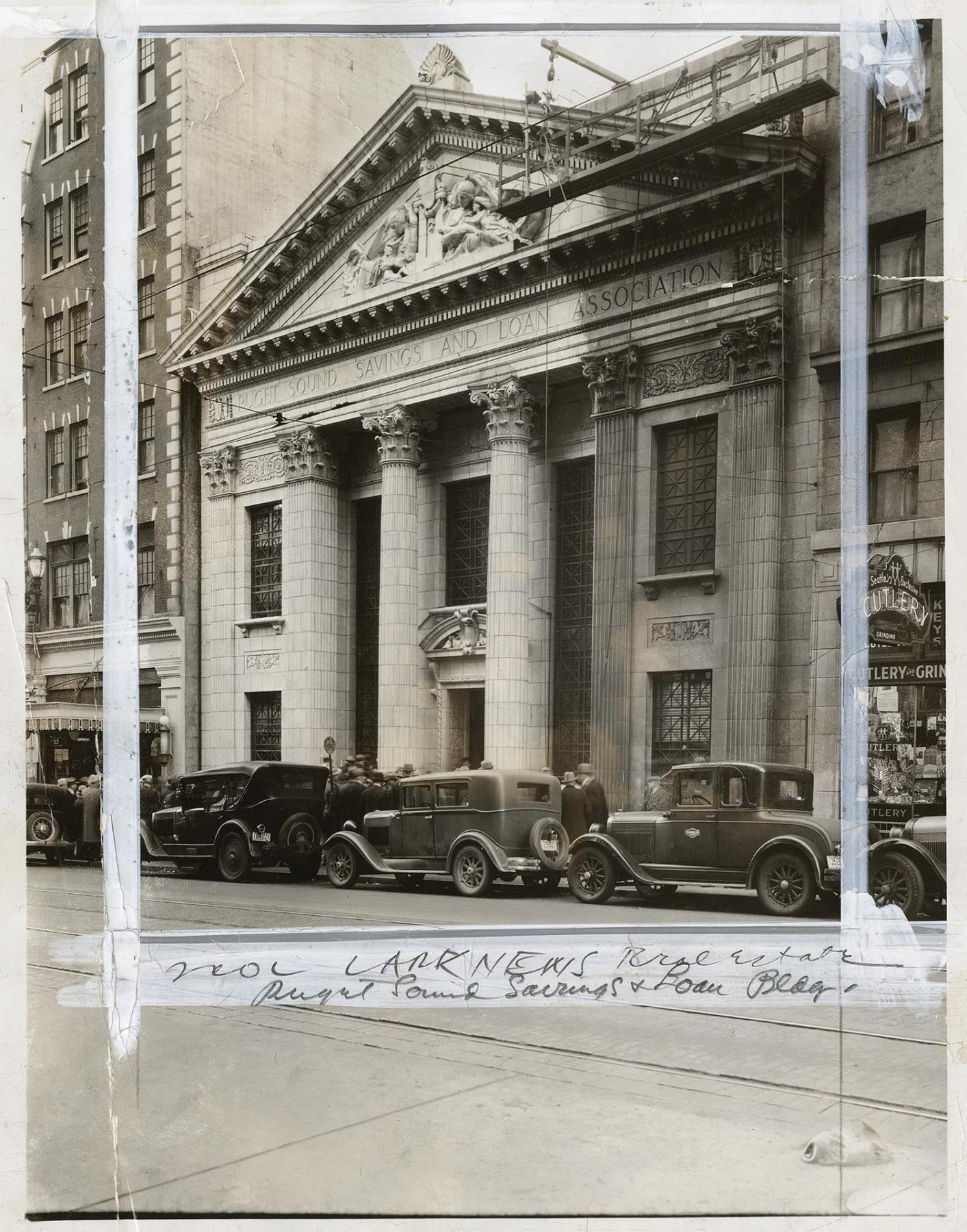 Image of Peoples Bank and Trust Company building, Seattle, March 24, 1934