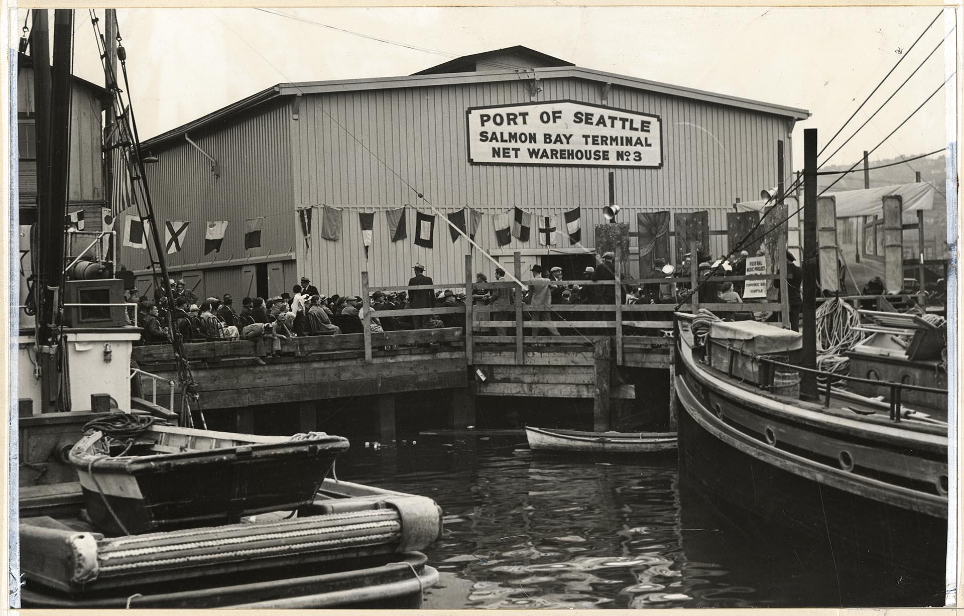 Image of Band playing at Fisherman's Festival, Seattle, September 19, 1937