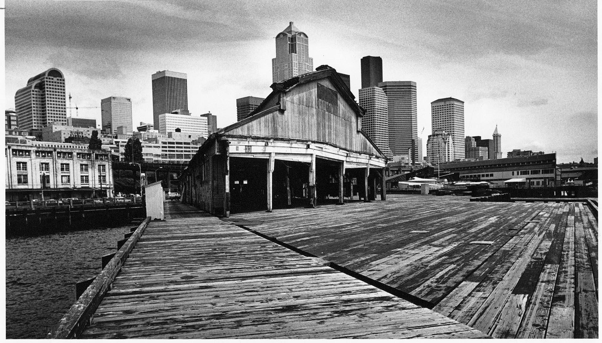 Image of Piers 62 and 63, Seattle, May 23, 1988