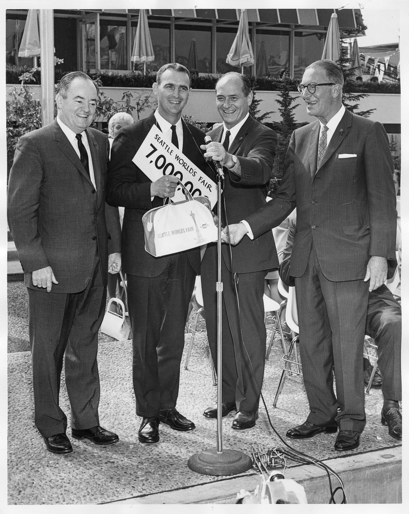 Image of Seven millionth visitor to the Seattle World’s Fair, Seattle, September 1, 1962