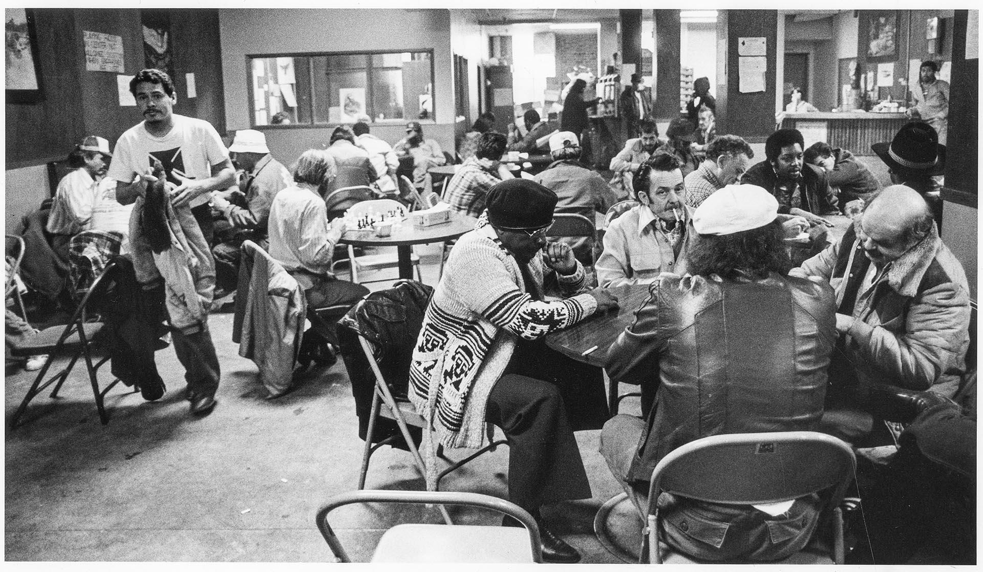 Image of People at the First Avenue Service Center, Seattle, January 4, 1983