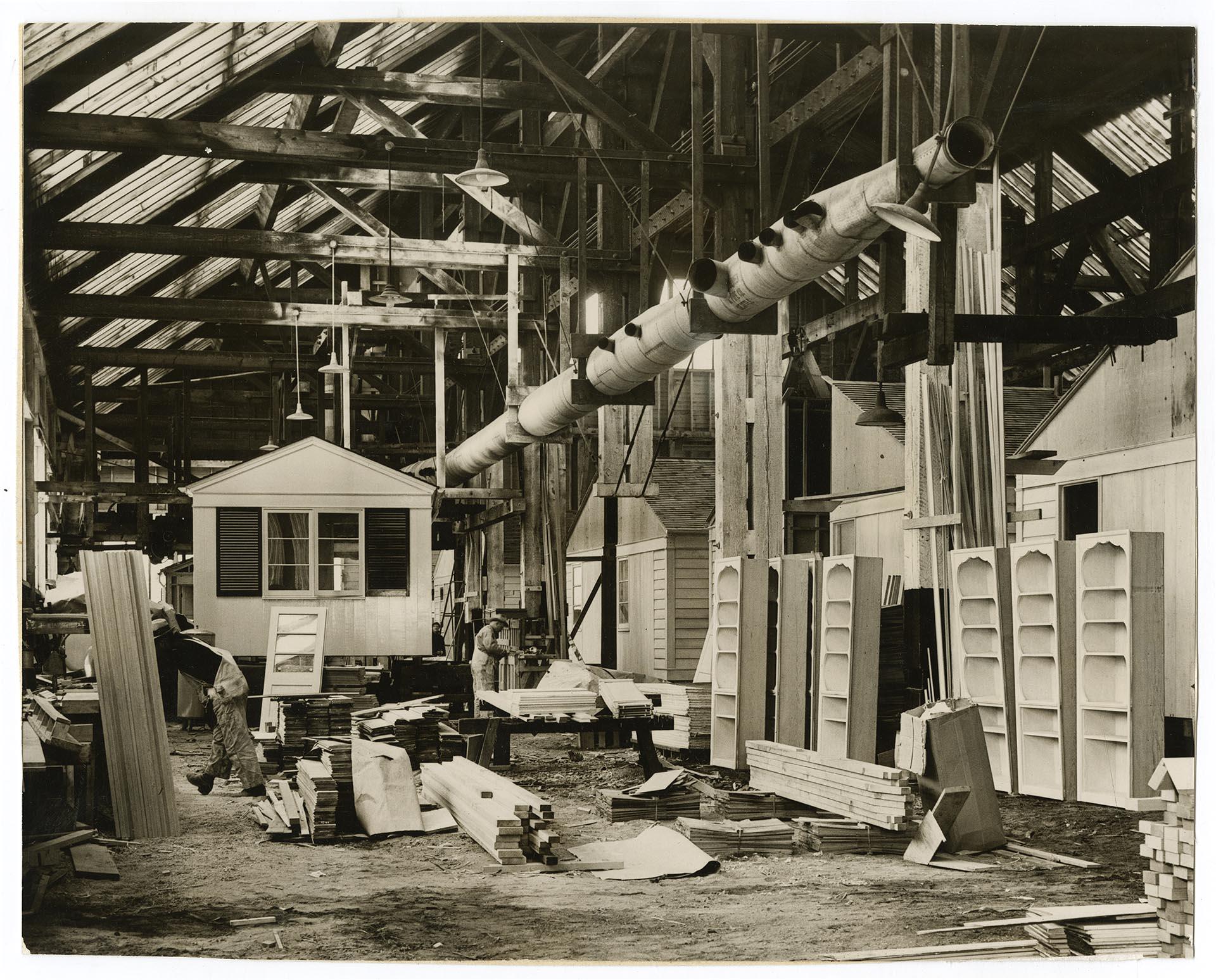 Image of Men working at General Housing Corporation, Seattle, February 10, 1939