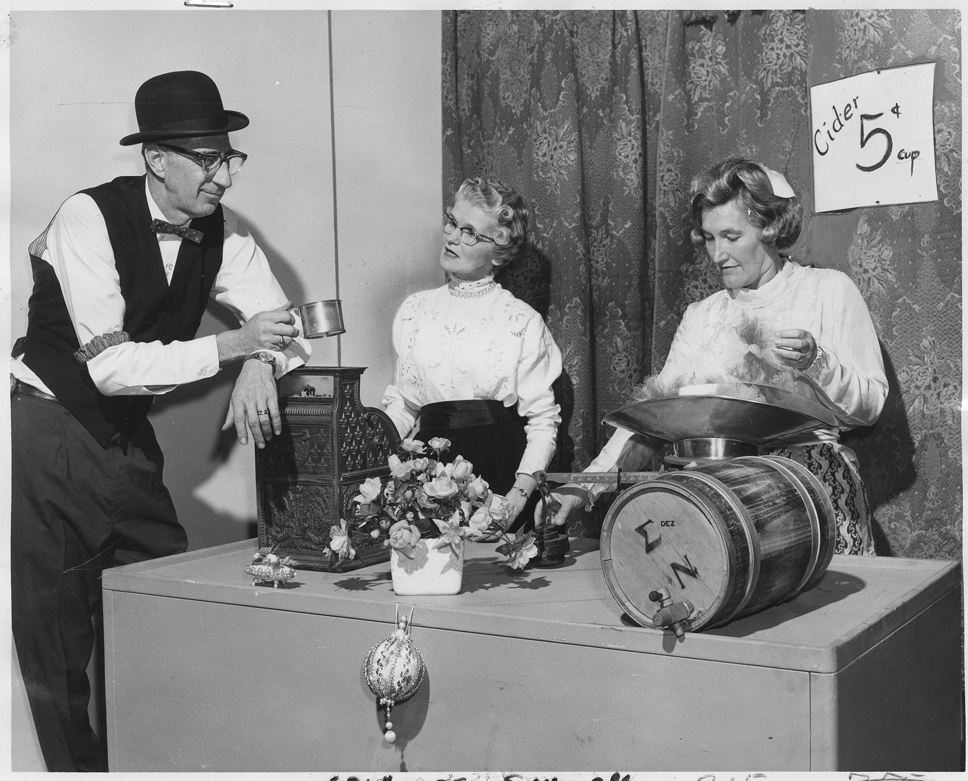 Image of Goodwill Auxiliary members working at bazaar, Seattle, November 23, 1967