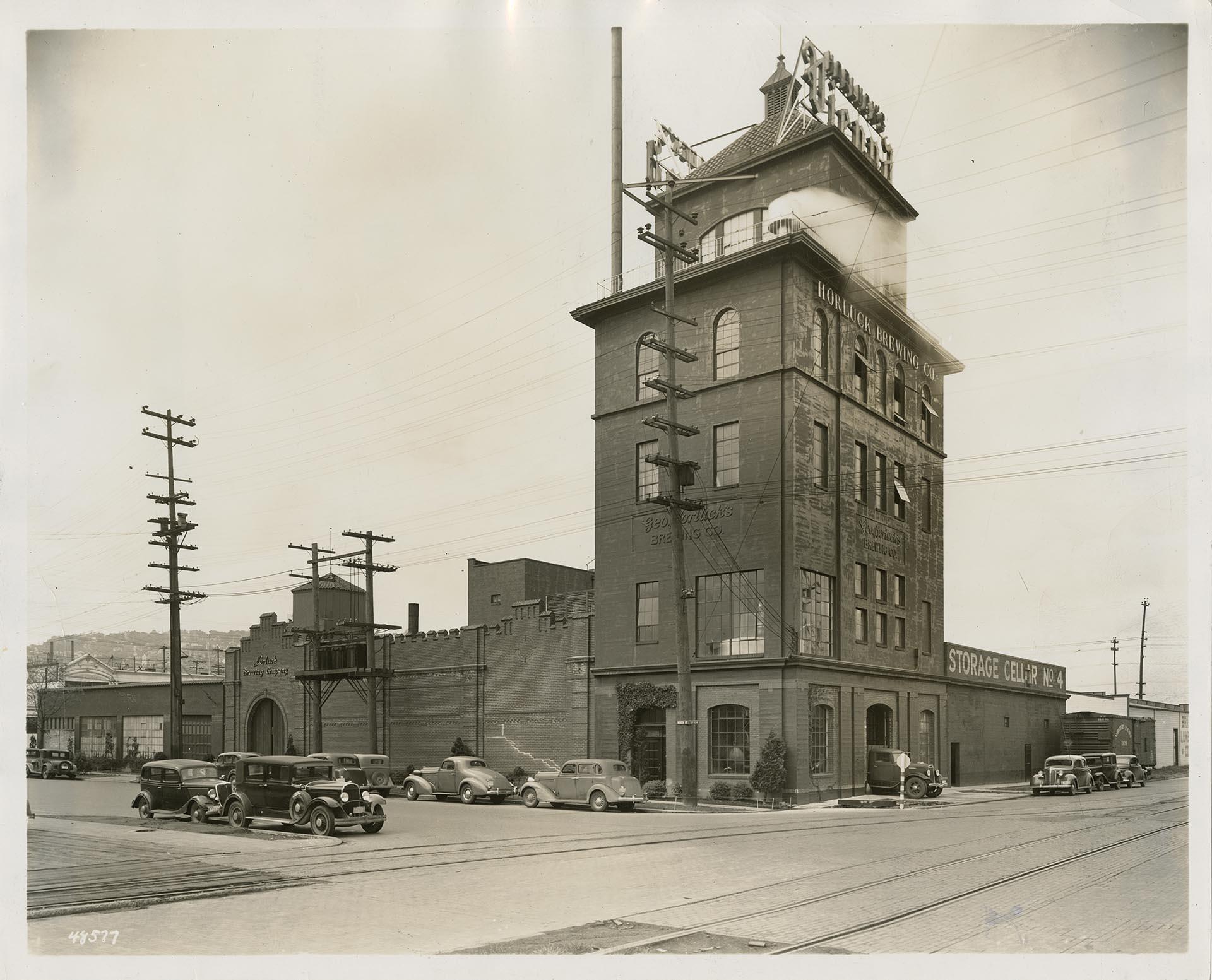 Image of Exterior of Horluck Brewing Co., Seattle, 1939