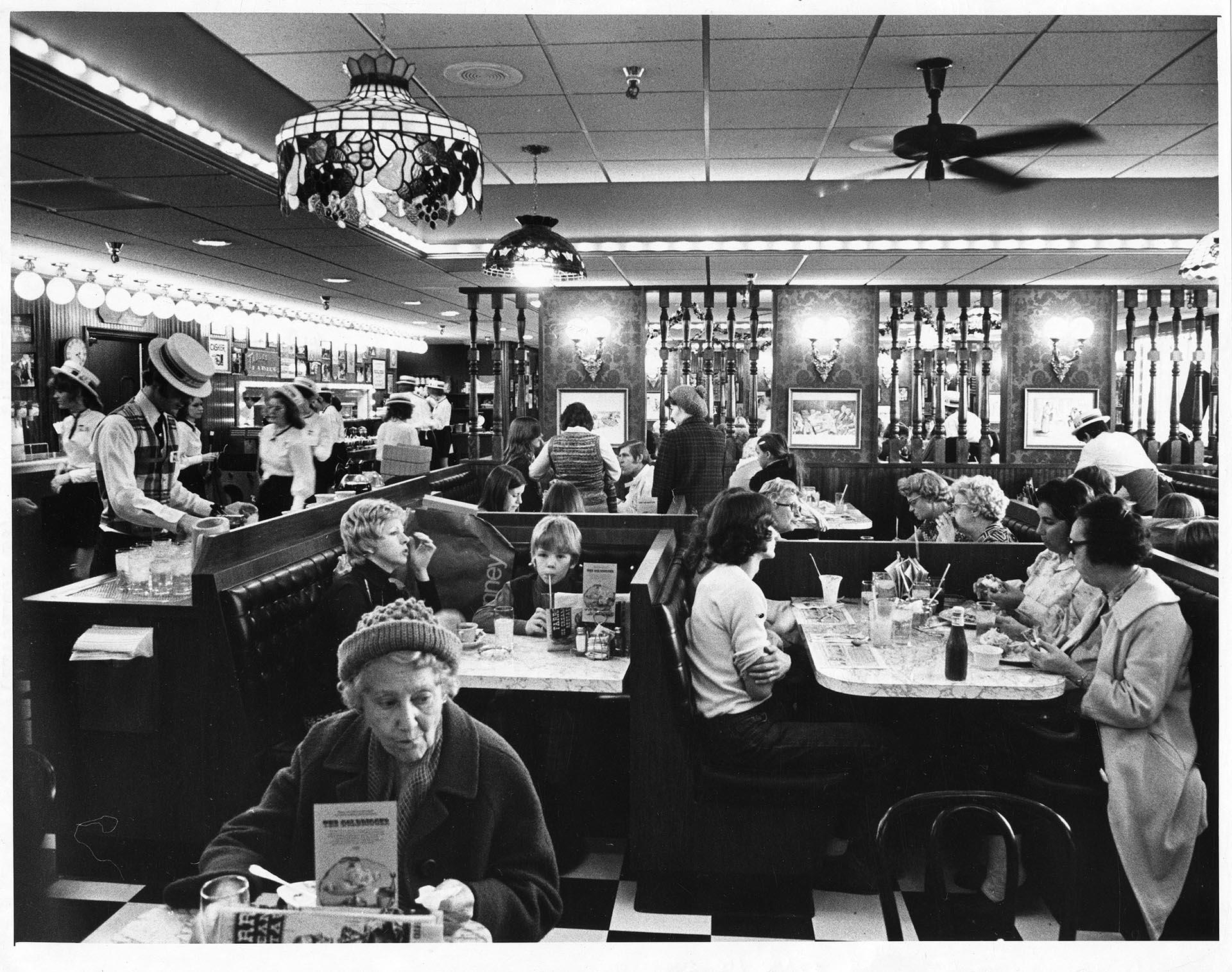 Image of Diners eating at Farrell's, Seattle, November 29, 1974