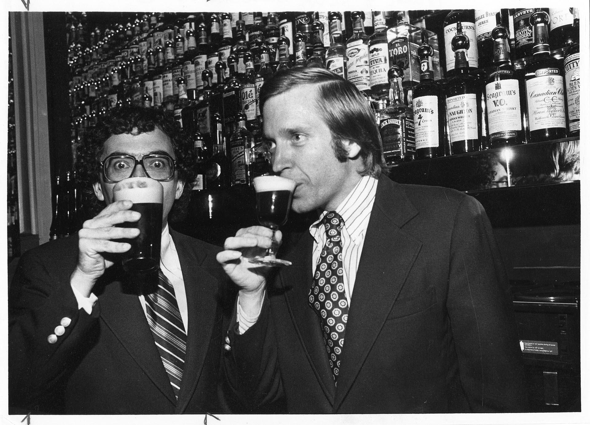 Image of Owners sipping drinks at F.X. McRory's, Seattle, August 27,1978