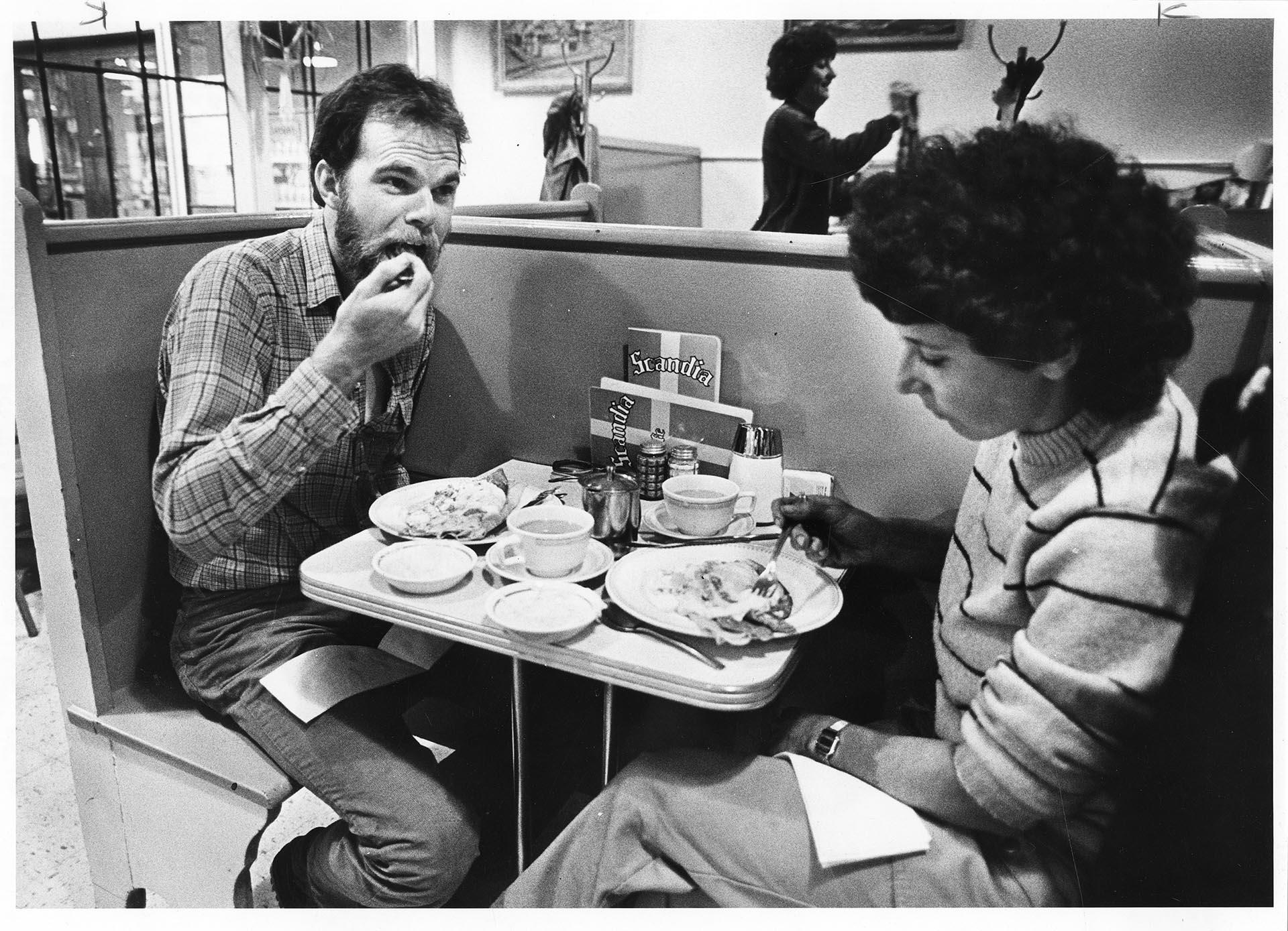 Image of Diners eating at Scandia Cafe, Seattle, June 8, 1981