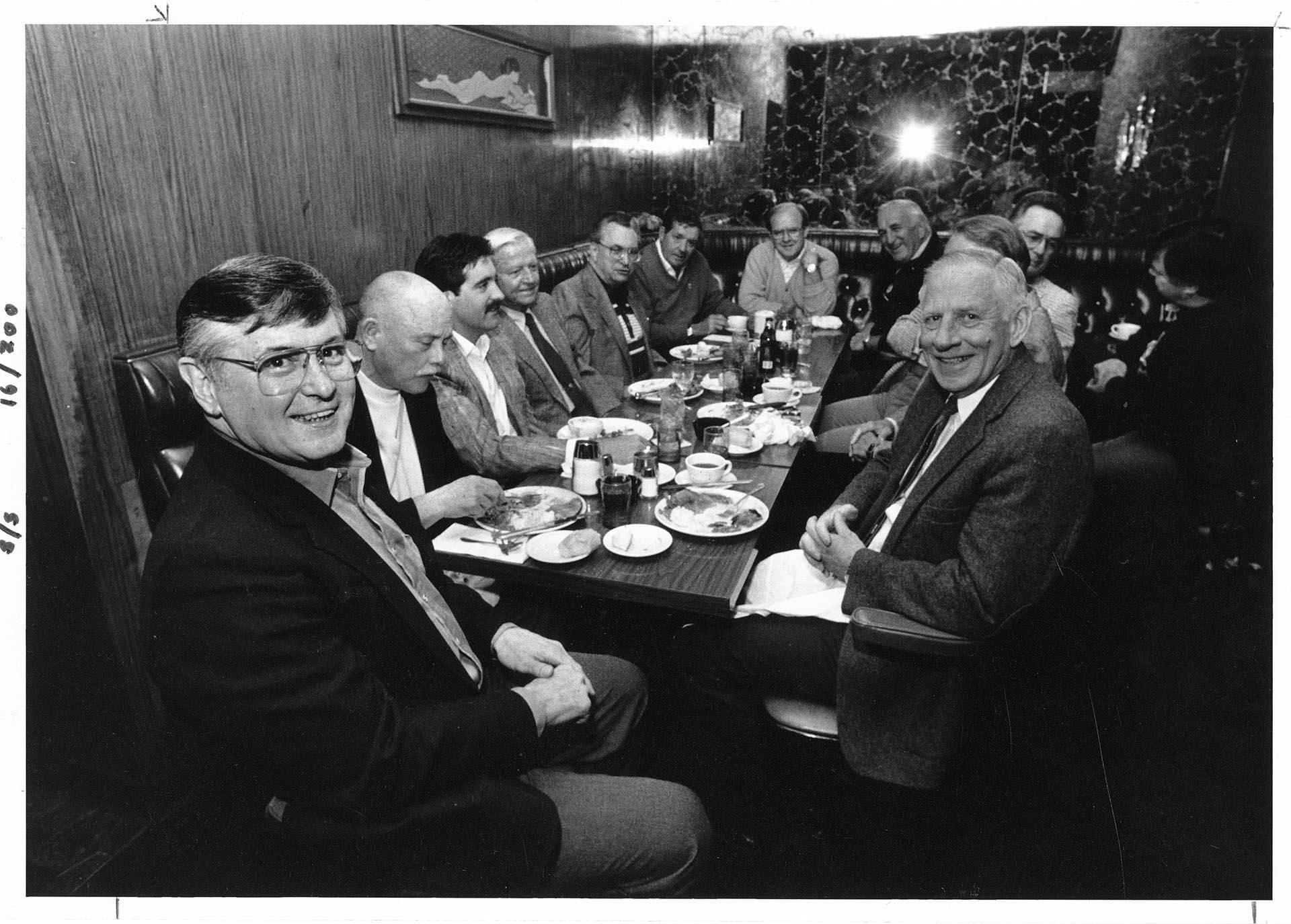 Image of Friends dining at Vito's, Seattle, May 16, 1989