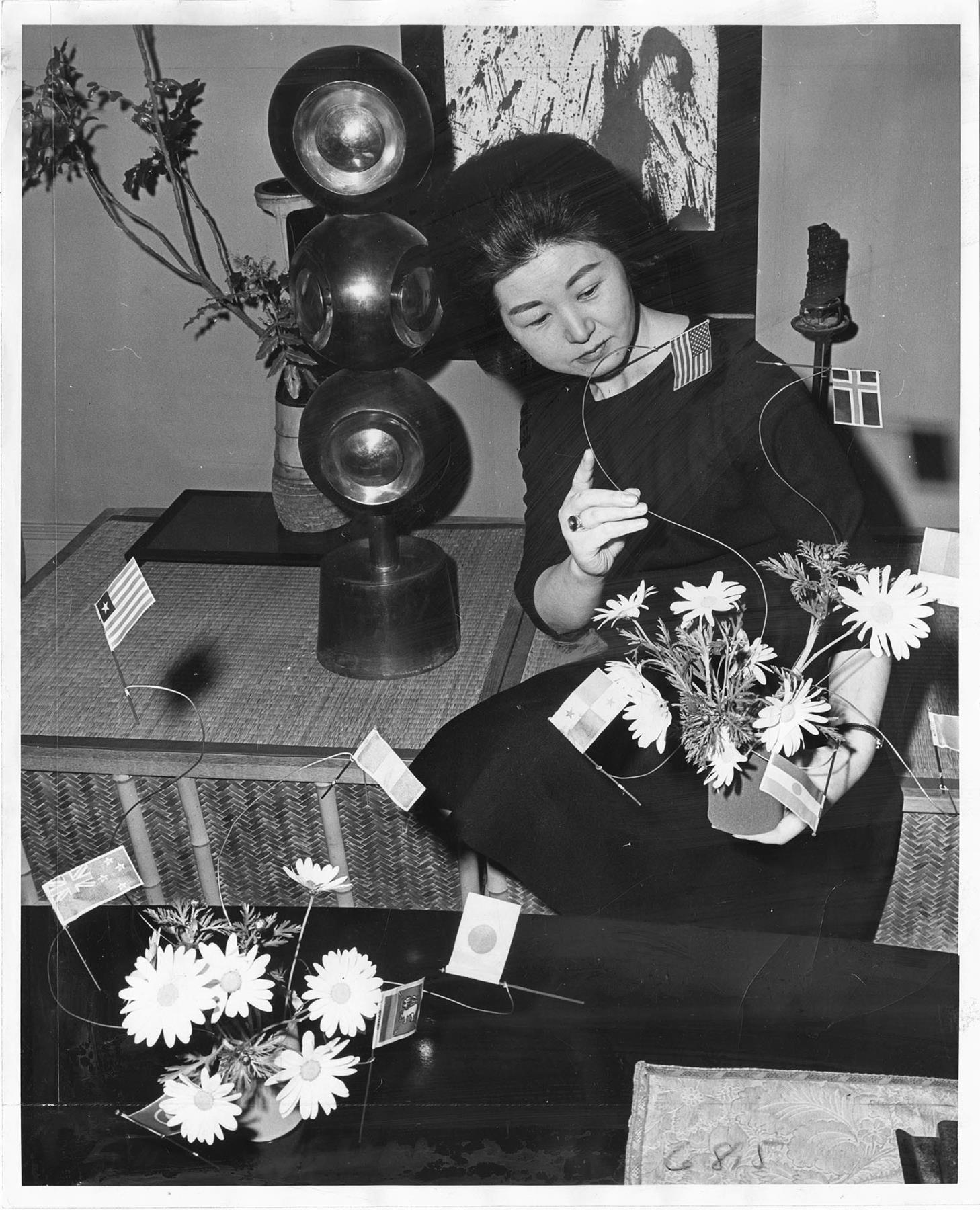 Image of Ayame Tsutakawa at UW luncheon, Seattle, May 12, 1968