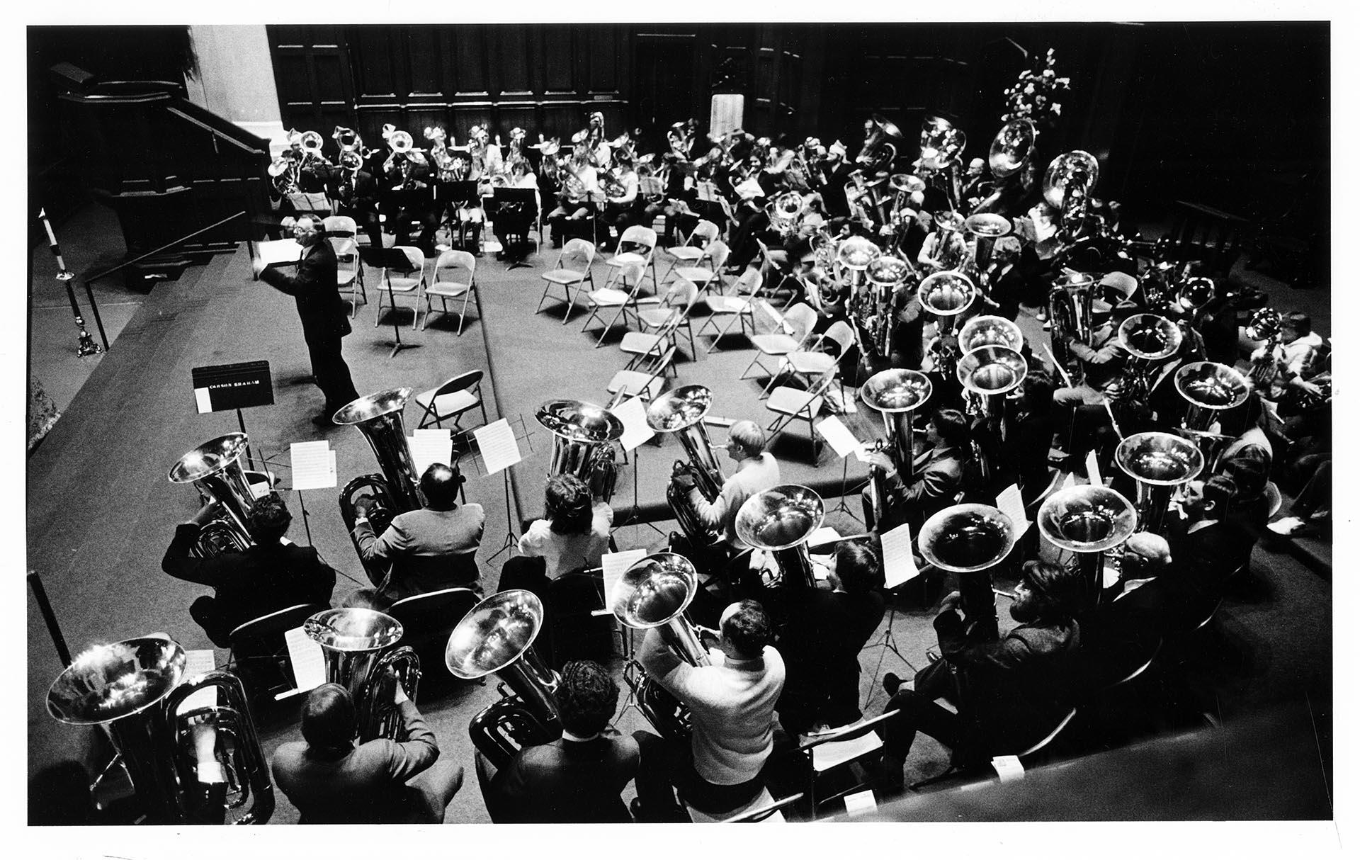 Image of Tuba Family Christmas Ensemble, Seattle, December 23, 1984