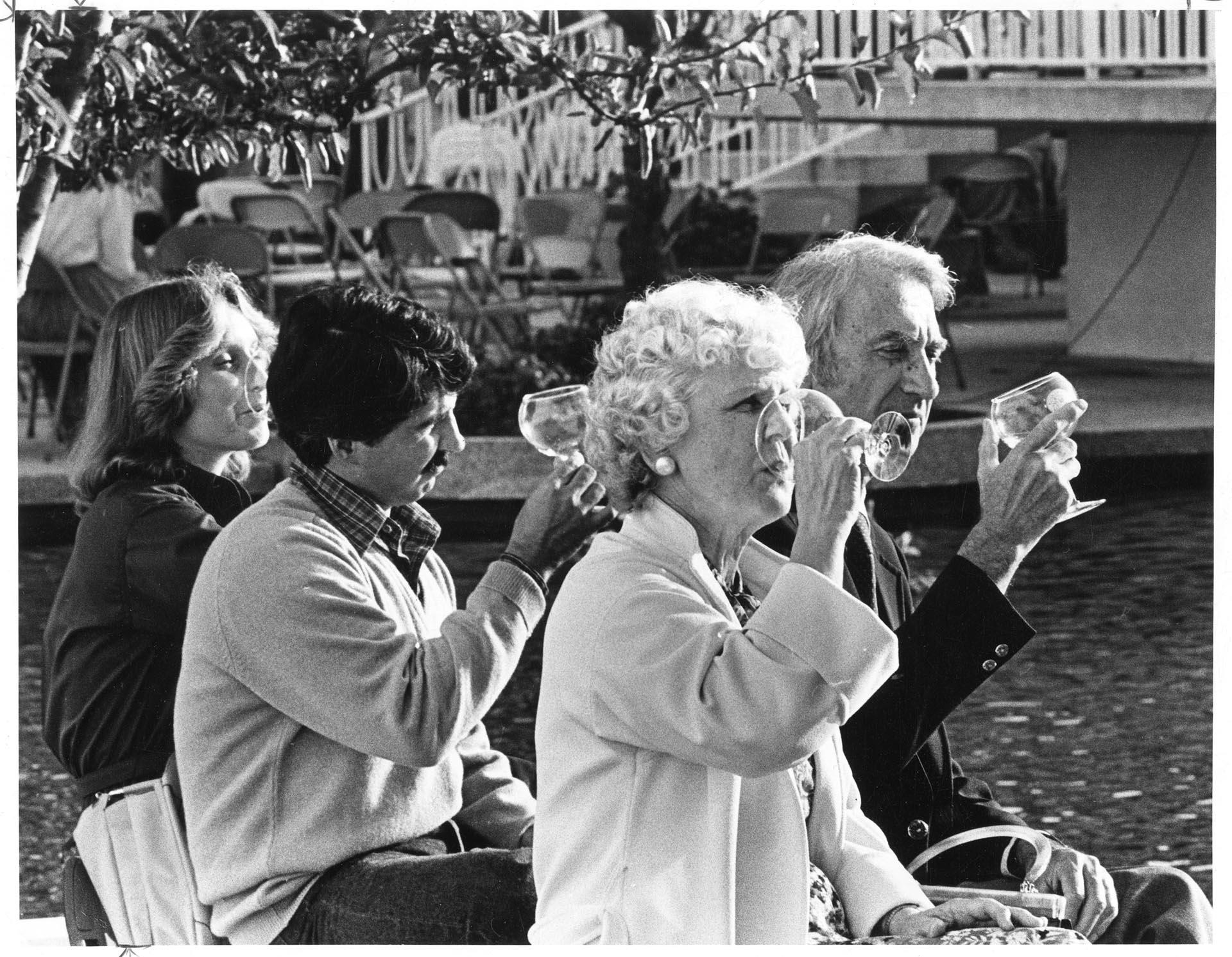 Image of Oenophiles tasting wine at Seattle Center, August 27, 1979