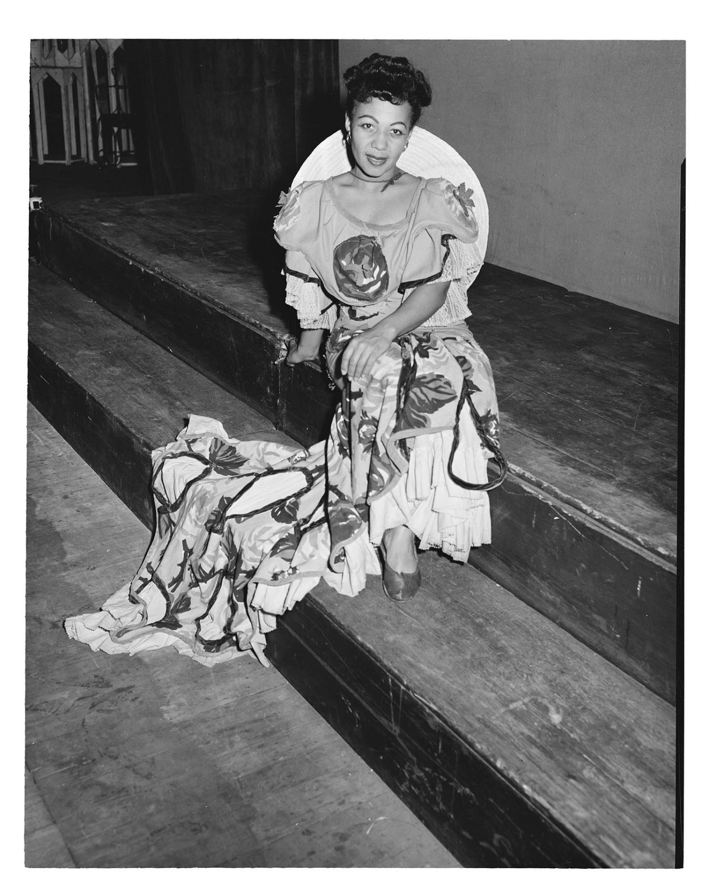 Image of Member of the Katherine Dunham dance group, Seattle, February 1, 1948