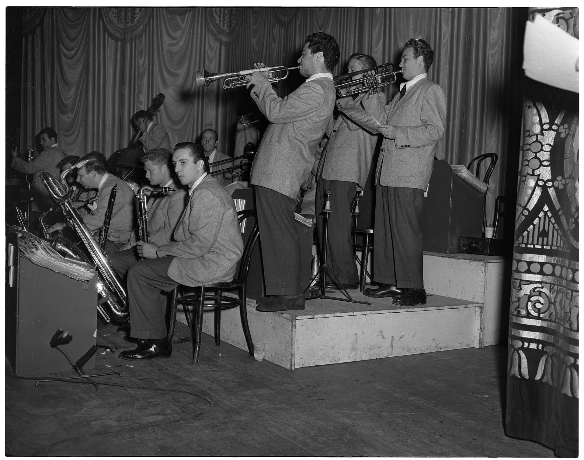 Image of Woody Herman orchestra, November 7, 1947