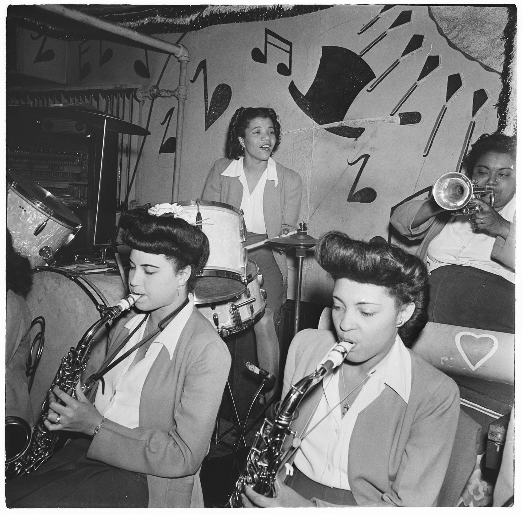 Image of International Sweethearts of Rhythm female jazz band, Seattle, September 1944