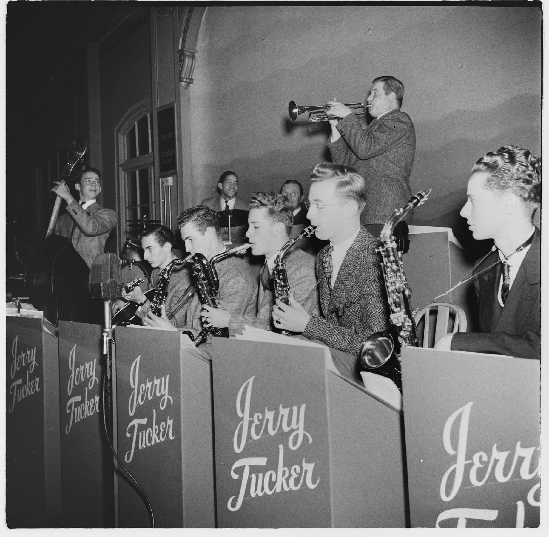 Image of Jerry Tucker's band at Faurot's Ballroom, Seattle, circa 1947