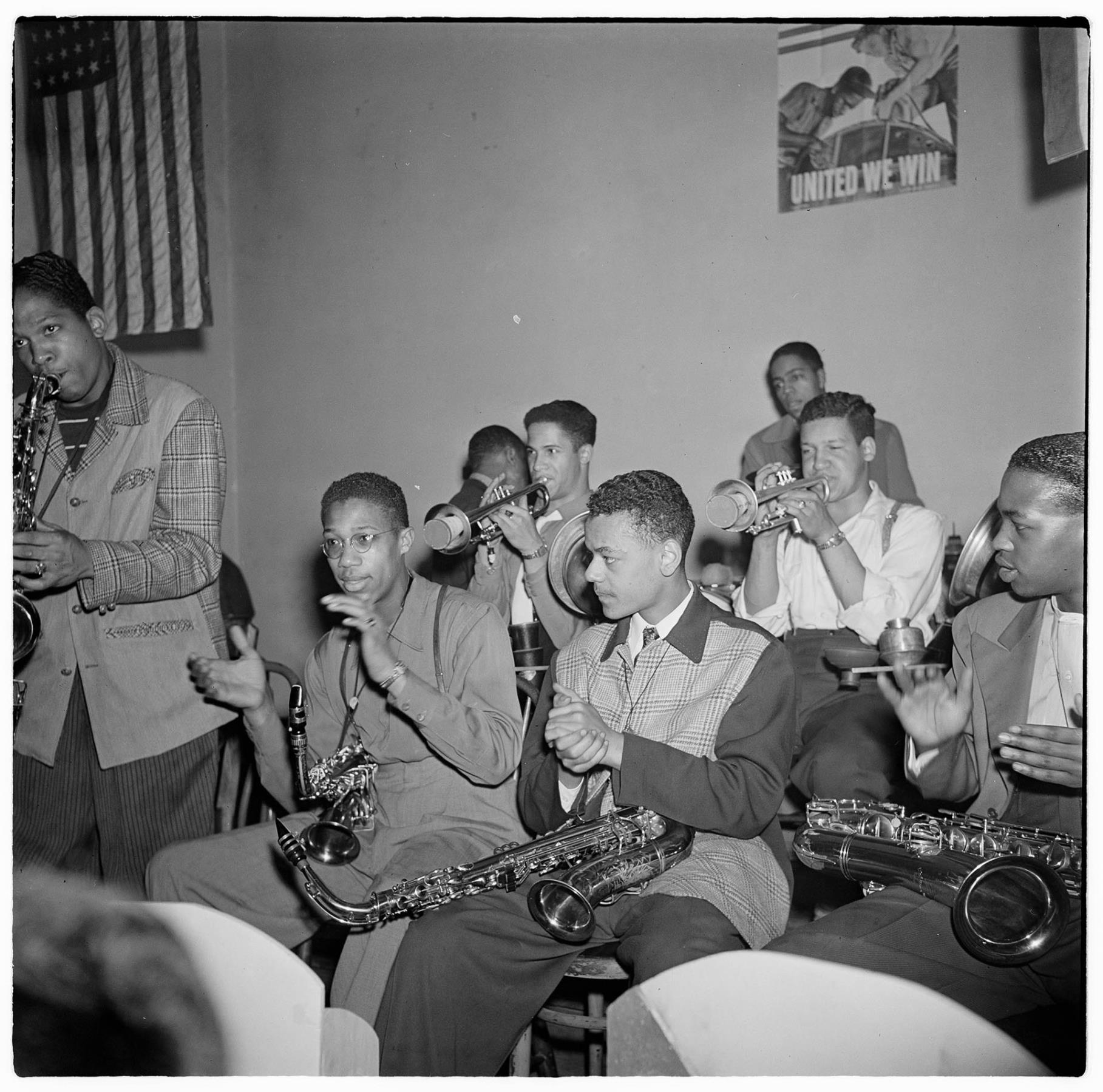 Image of Men of Jive or Savoy Boys jazz band, Seattle, circa 1944