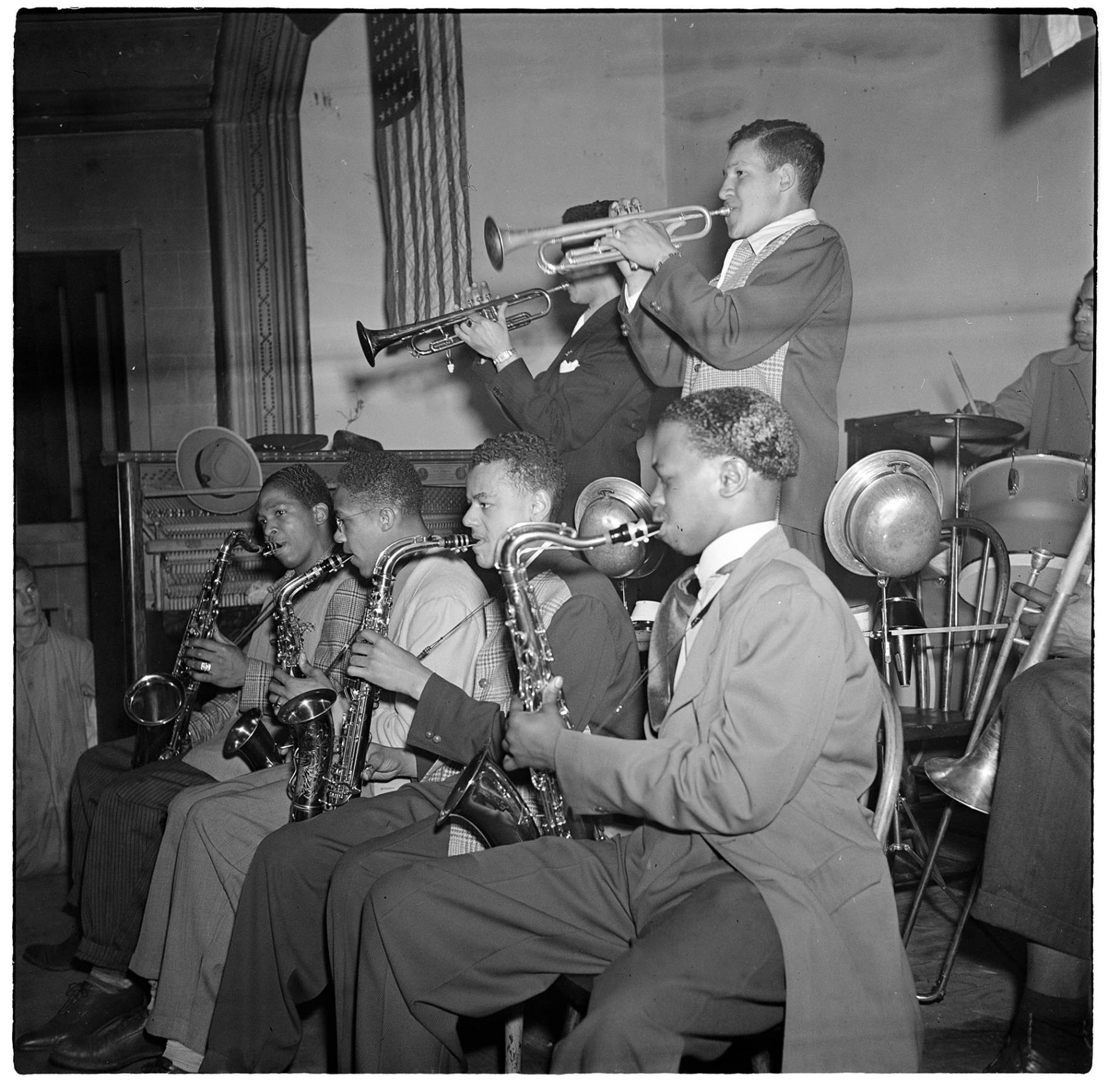 Image of Men of Jive or Savoy Boys jazz band, Seattle, circa 1944