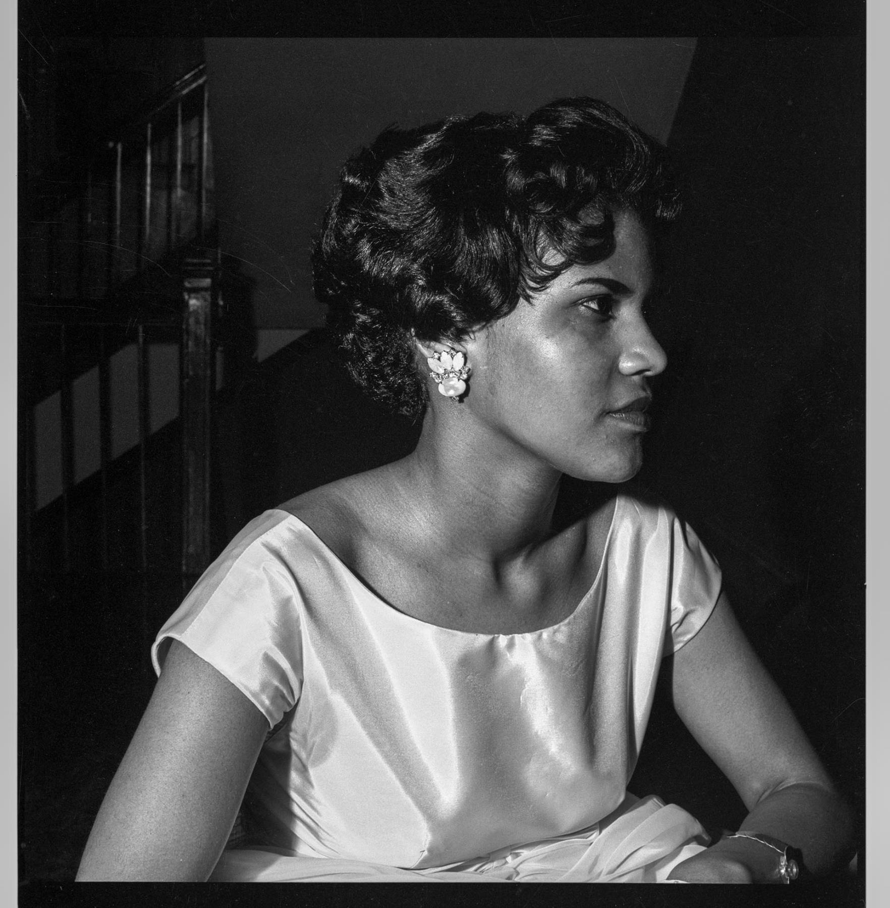 Image of Woman wearing formal attire, Seattle, circa 1953