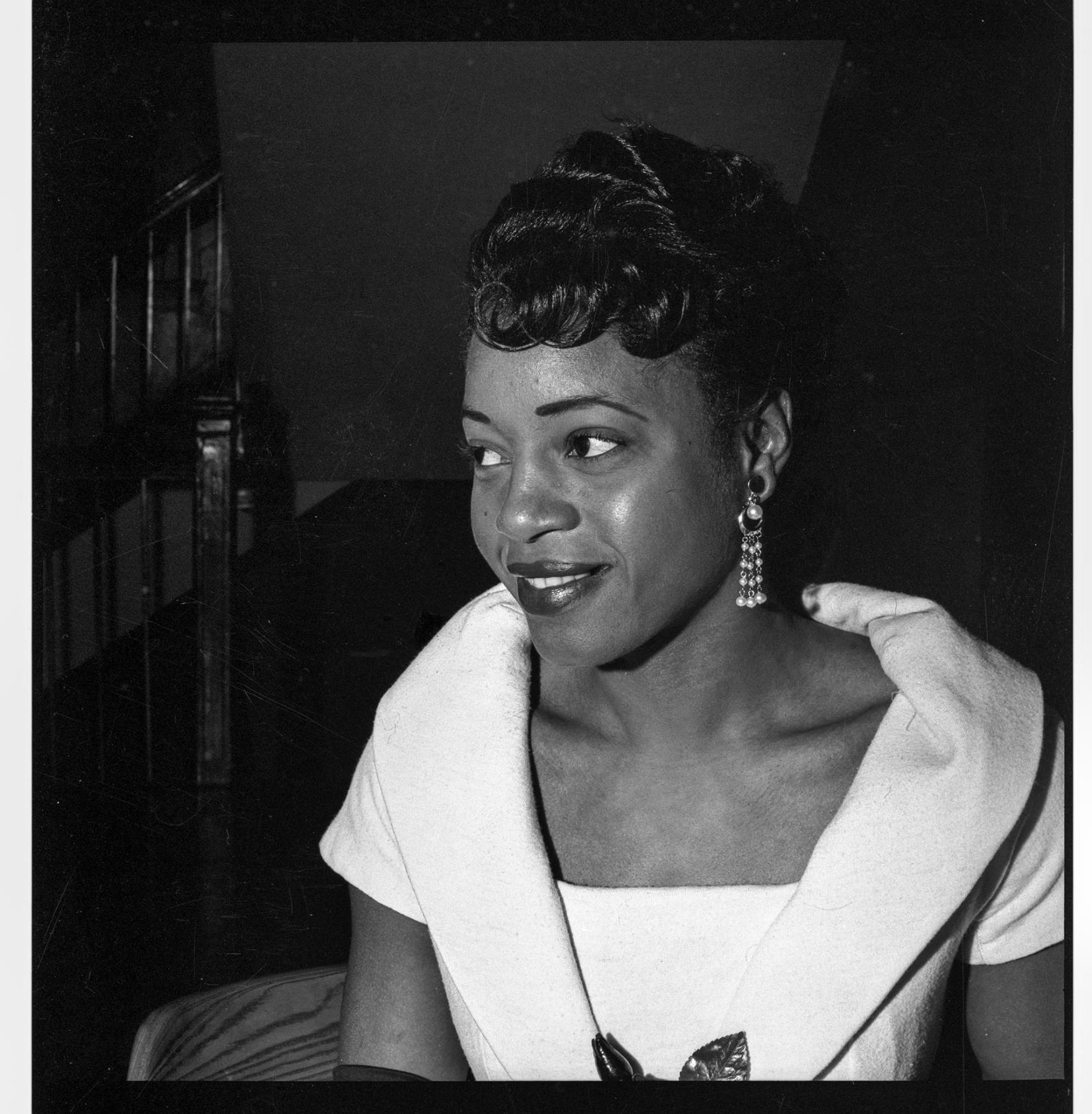 Image of Woman wearing formal attire, Seattle, circa 1953