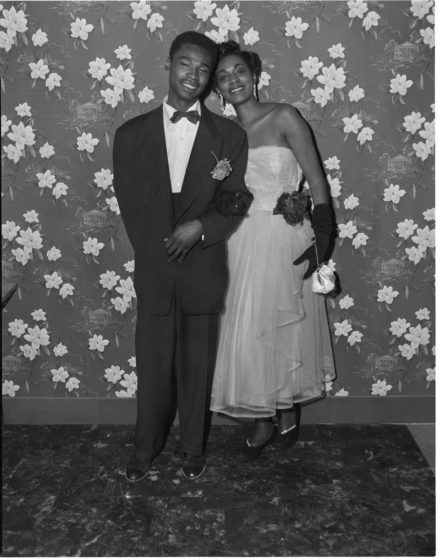 Image of Couple posing in formal attire, Seattle, circa 1953