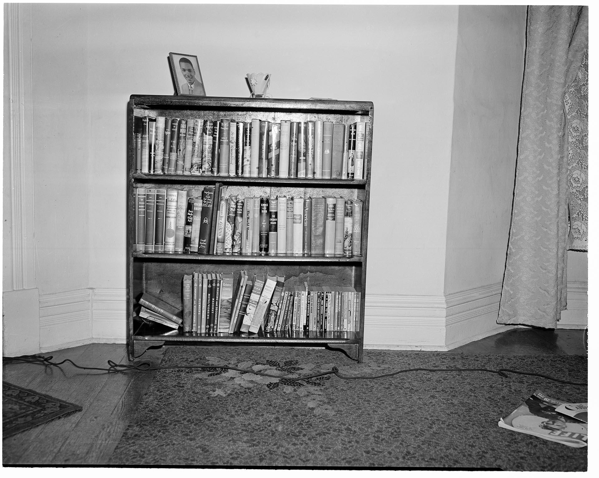 Image of Bookcase at the home of Al Smith, Seattle, circa 1948