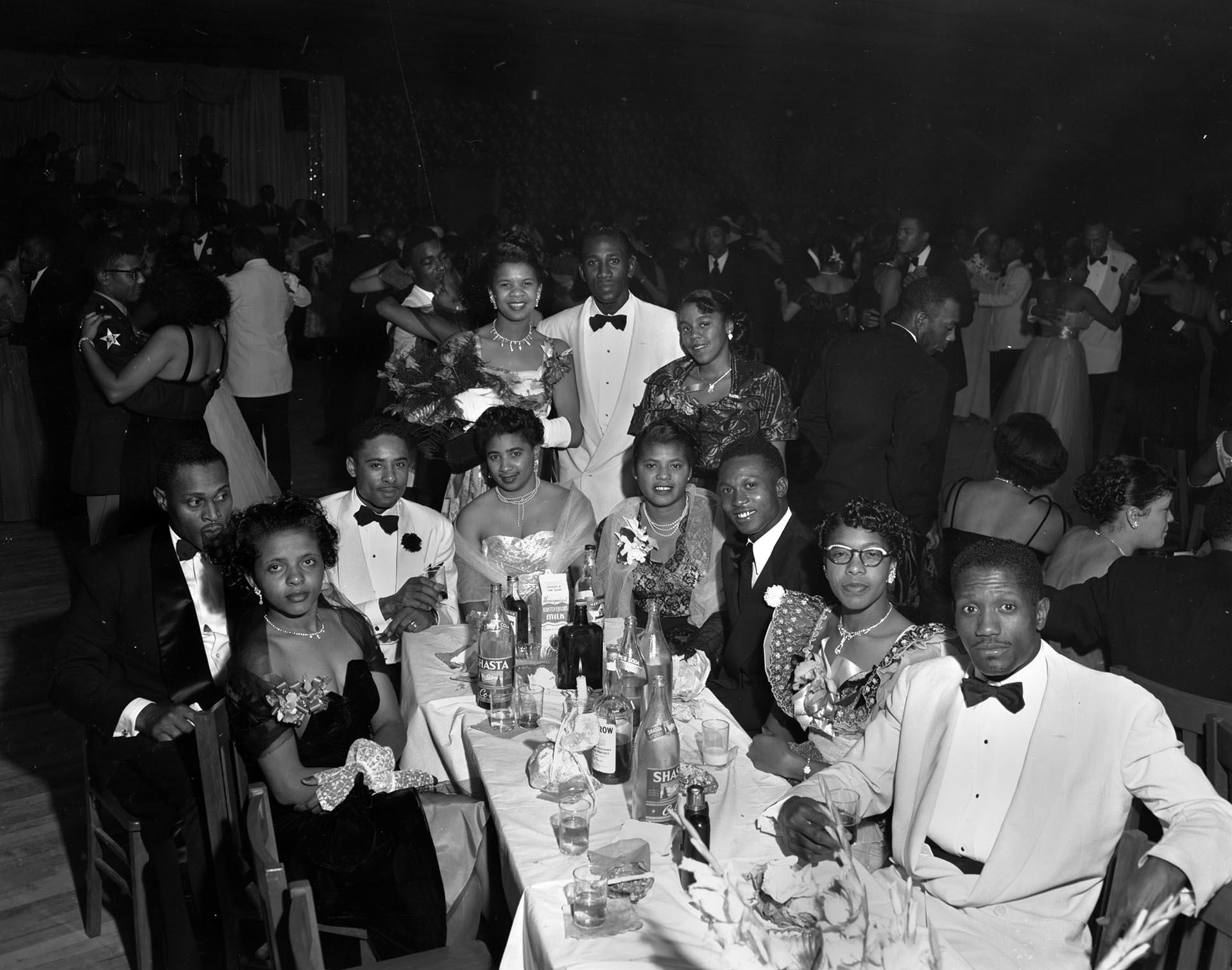 Image of Group around table at the Black & Tan, Seattle, circa 1947