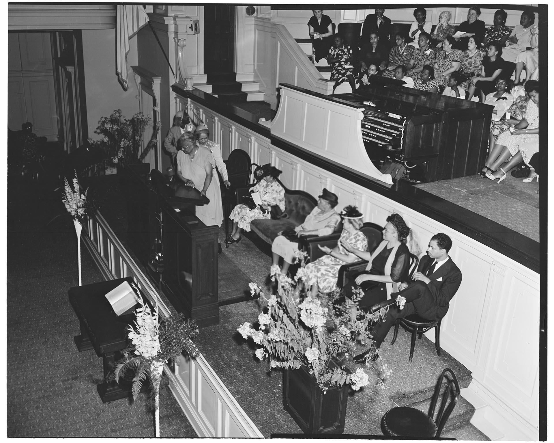 Image of NACWC convention event at Plymouth Congregational Church, Seattle, August 1948