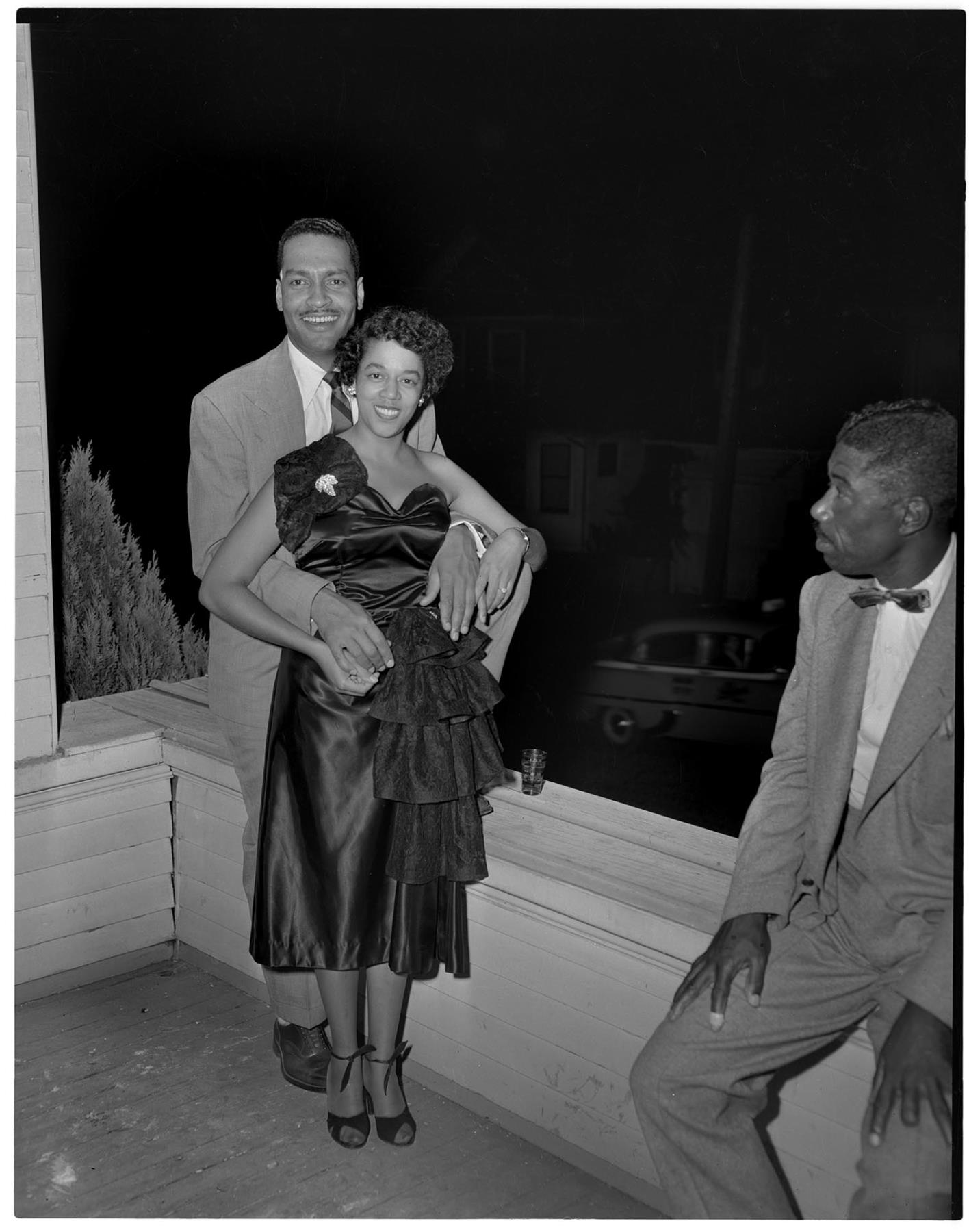 Image of Couple posing at a party, Seattle, circa 1953
