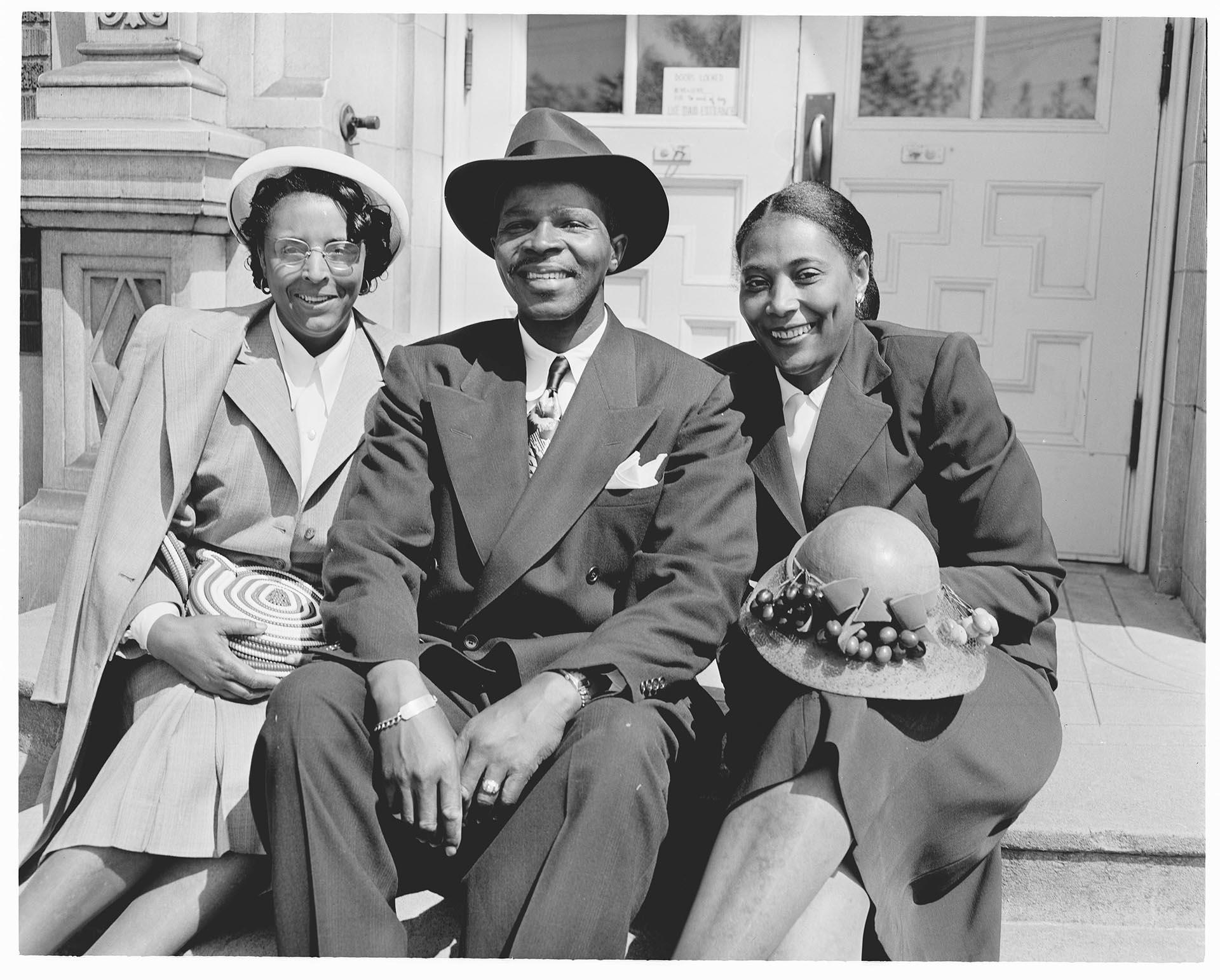 Image of Mr. and Mrs. Harrison at Garfield High School, Seattle, May 7, 1950