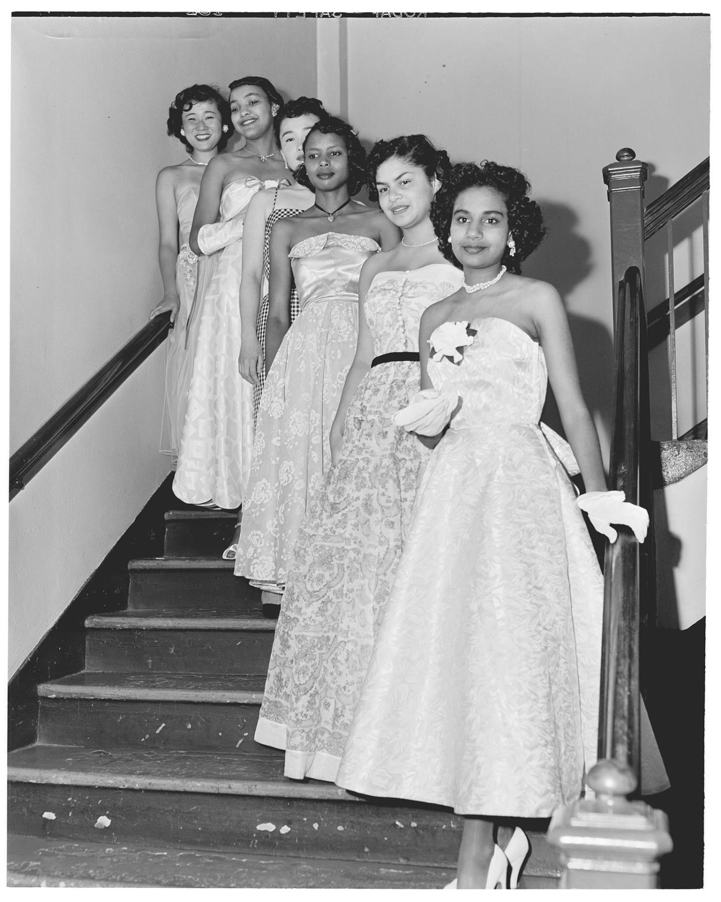 Image of Contestants for Mardi Gras Queen, Seattle, July 30, 1950