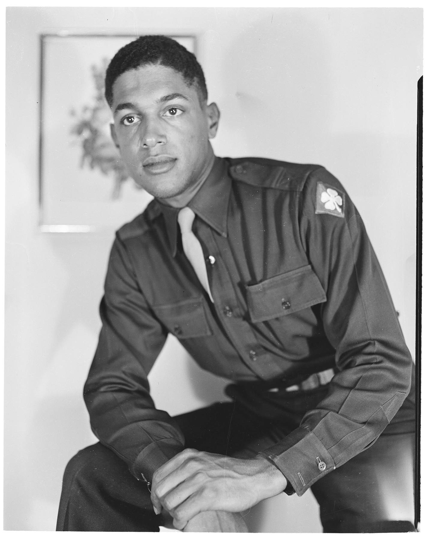 Image of Serviceman in informal uniform, Seattle, circa 1948