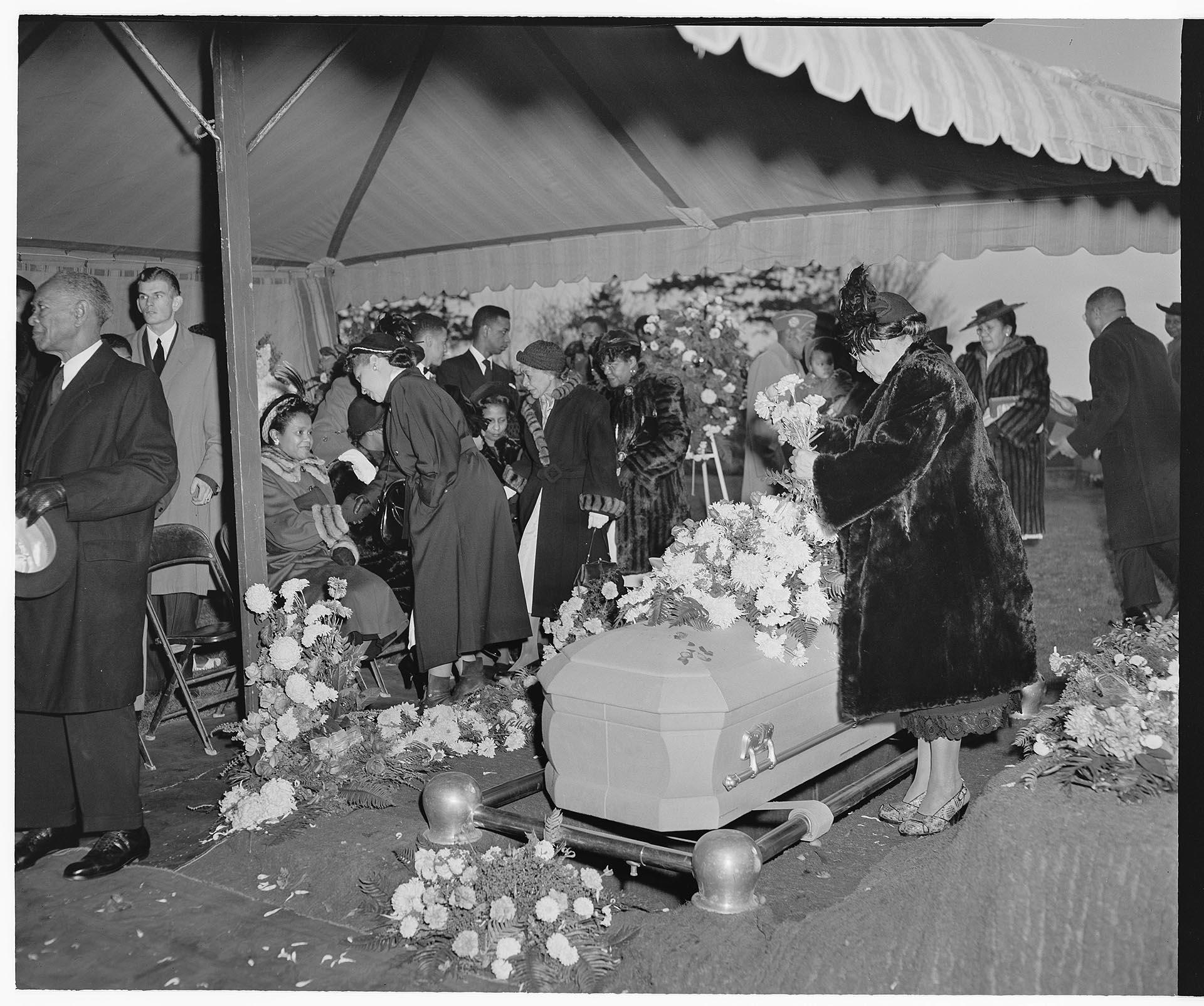 Image of Masonic funeral, Seattle, circa 1950