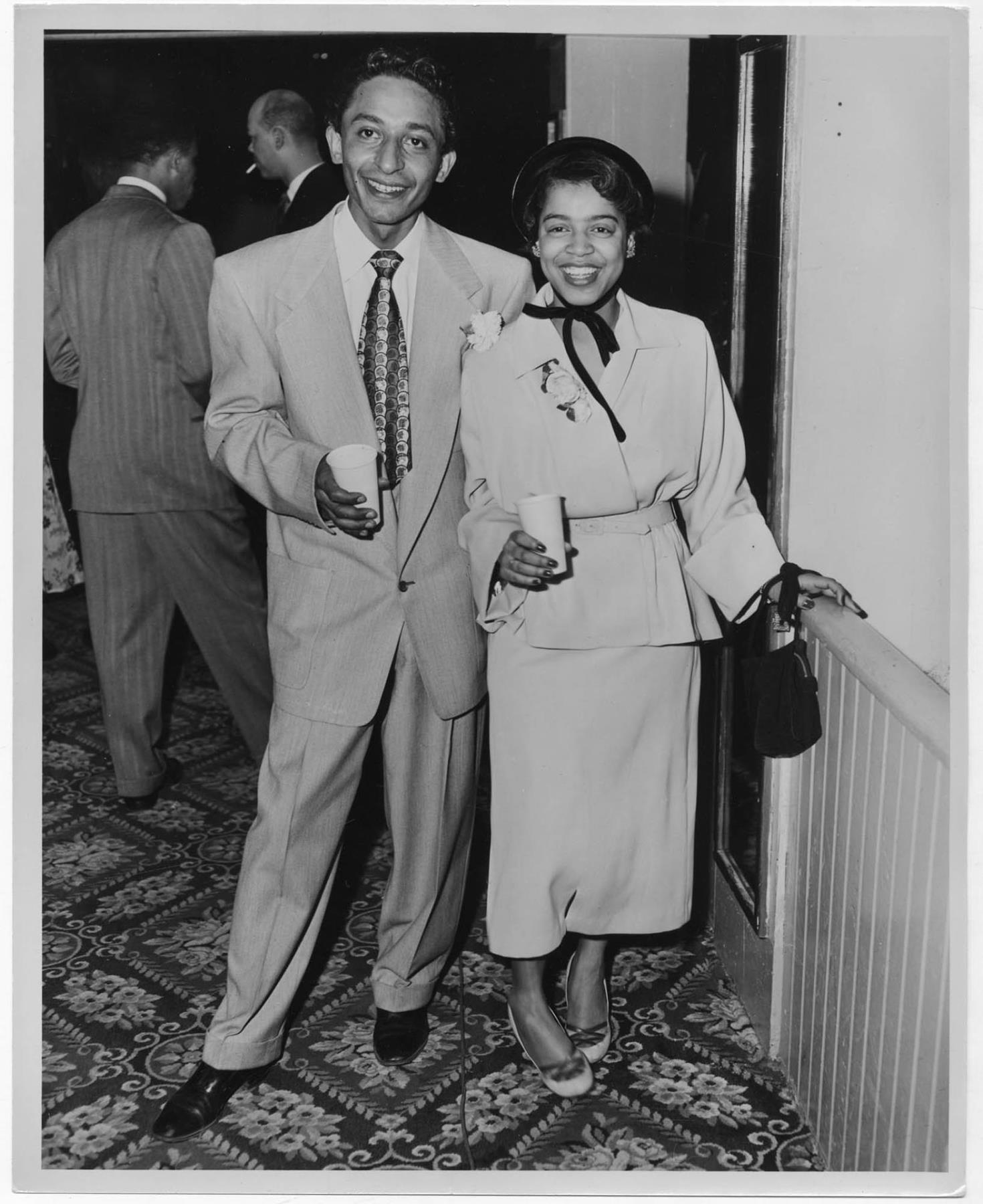 Image of Couple at a party, Seattle, circa 1954
